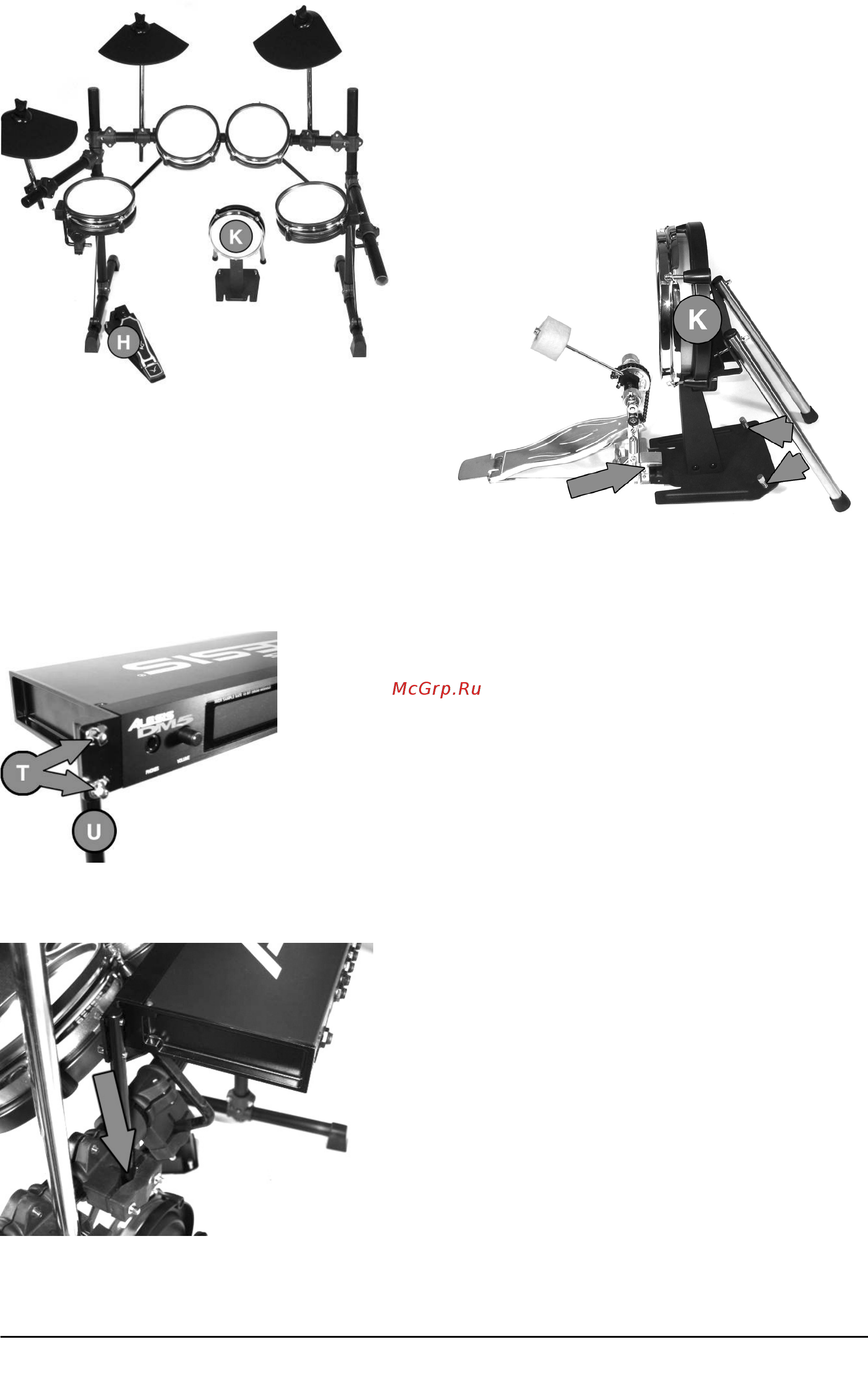 Alesis DM PRO KIT [7/8] Монтаж модуля dm5