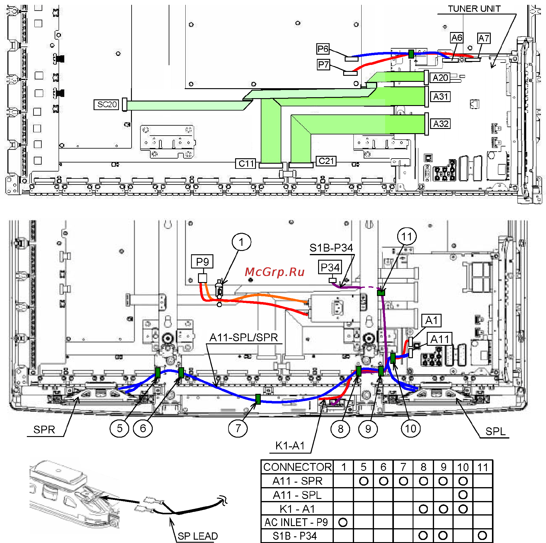 Panasonic TX-PR42U20 [39/117] Wiring connection diagram