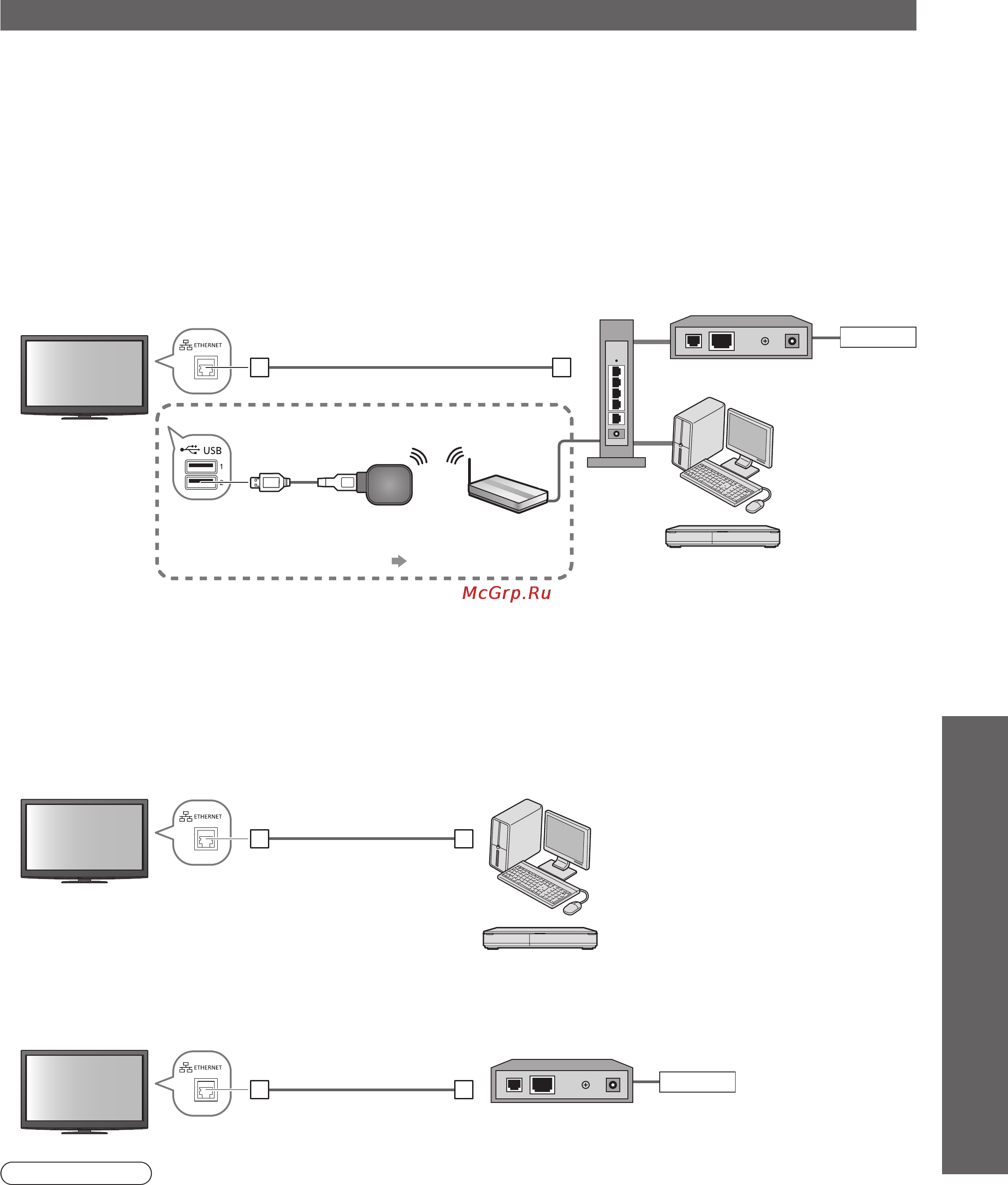 Panasonic TX-PR42GT20 [63/92] Сетевые подключения