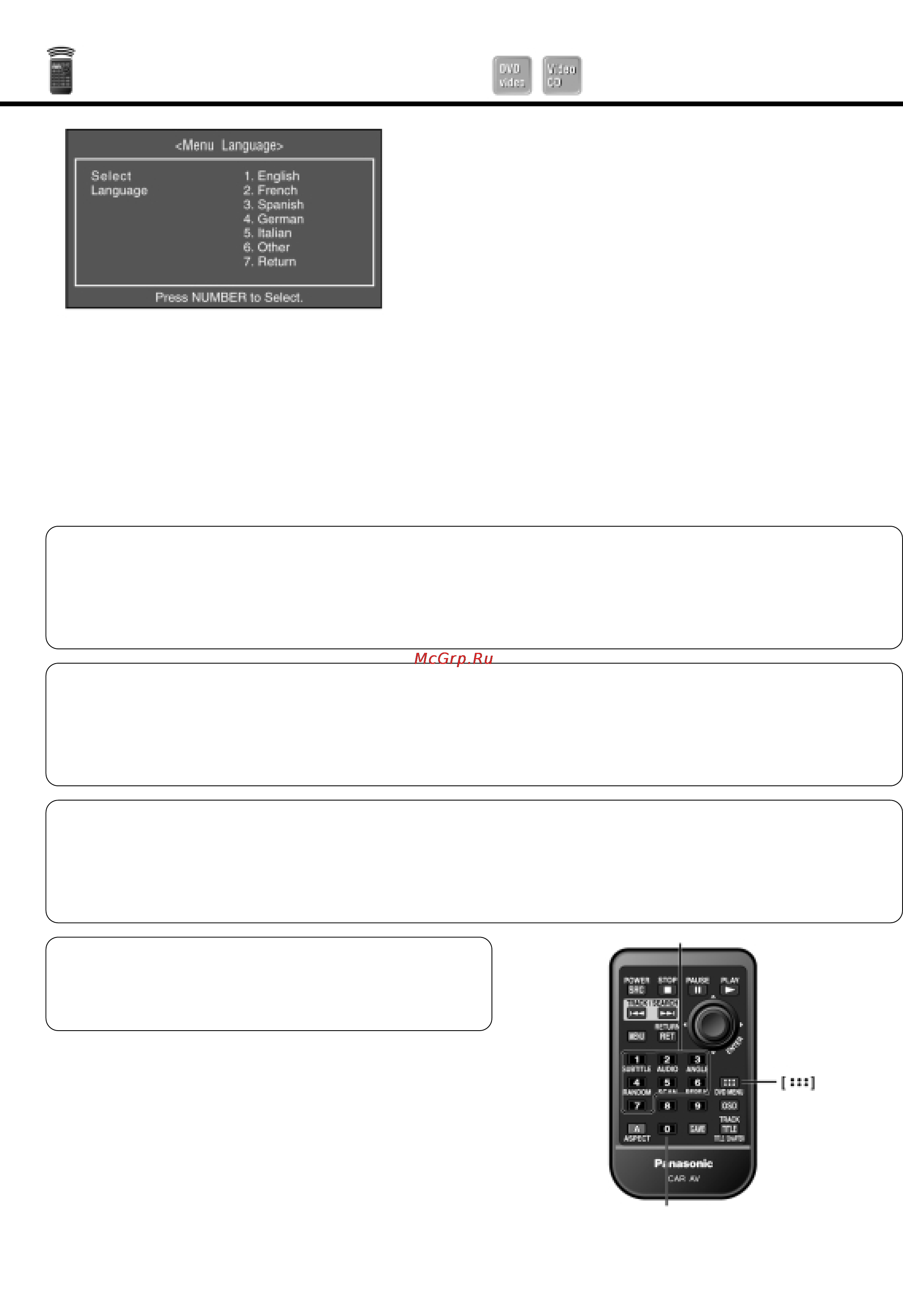 Panasonic CY-VHD9401N [41/60] Выберите каждый из пунктов меню