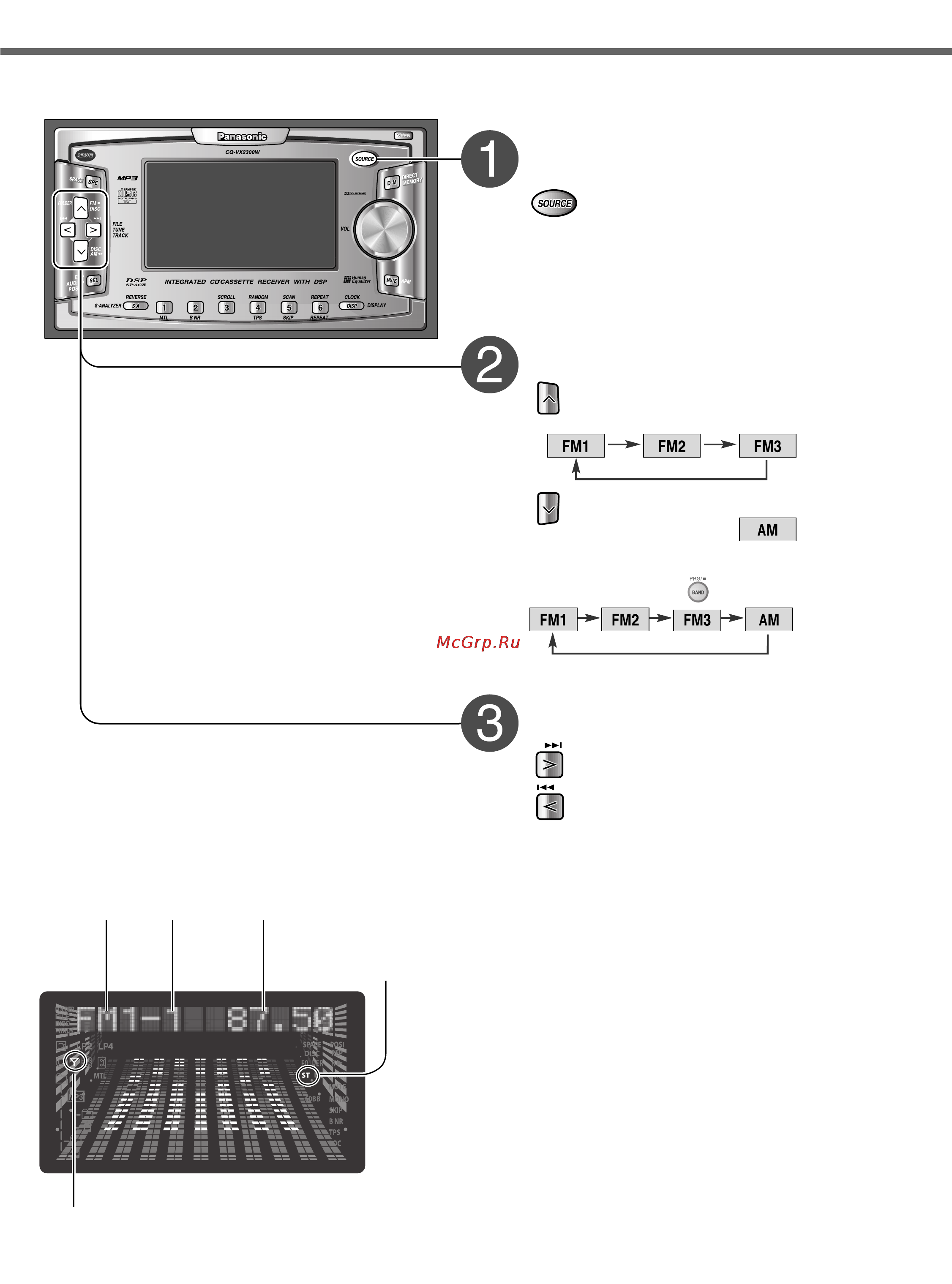 Panasonic CQ-VX2300W [8/44] Выбор источника source