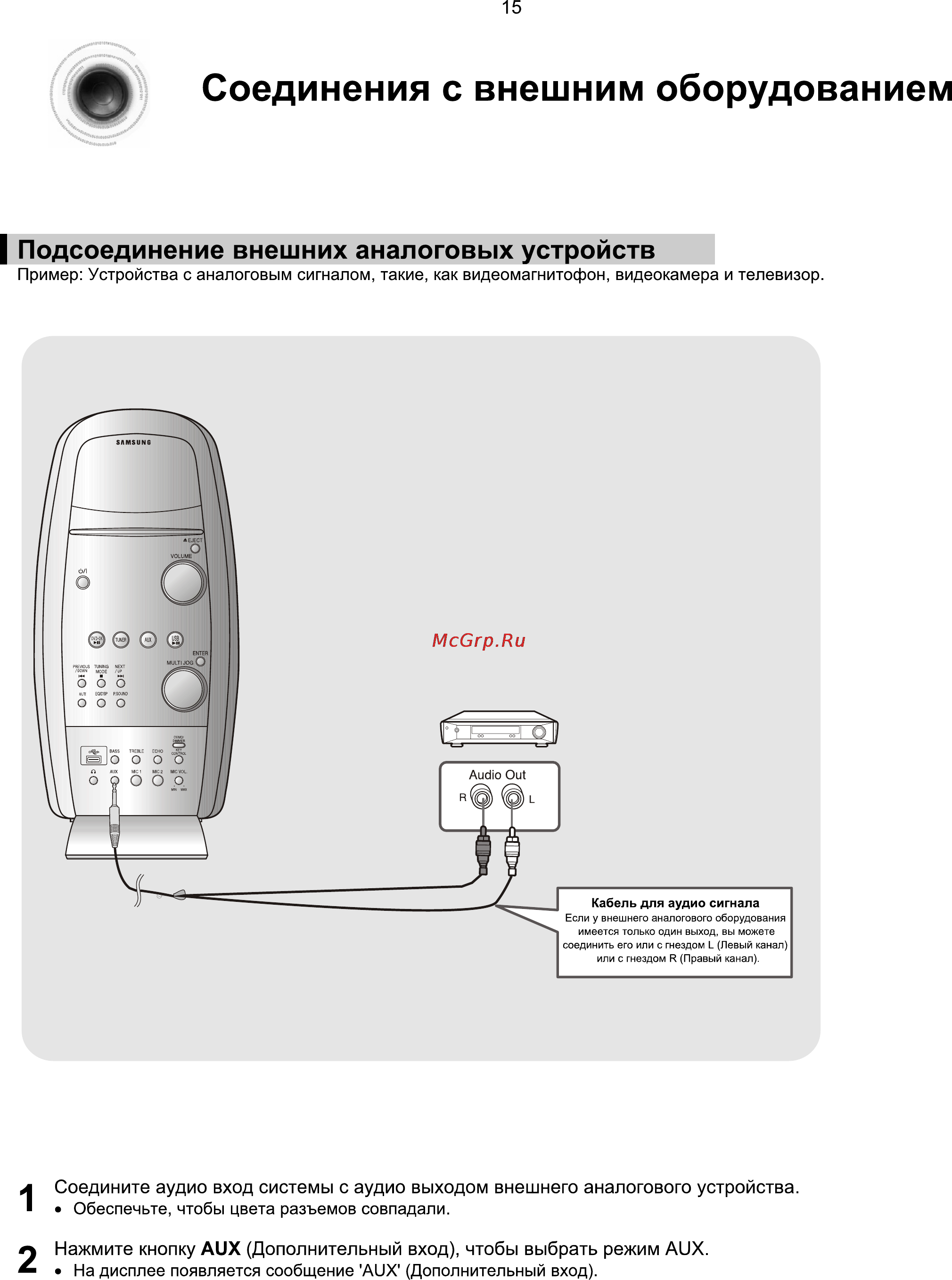 Samsung MAX-KX75 Инструкция по эксплуатации онлайн [16/80] 507