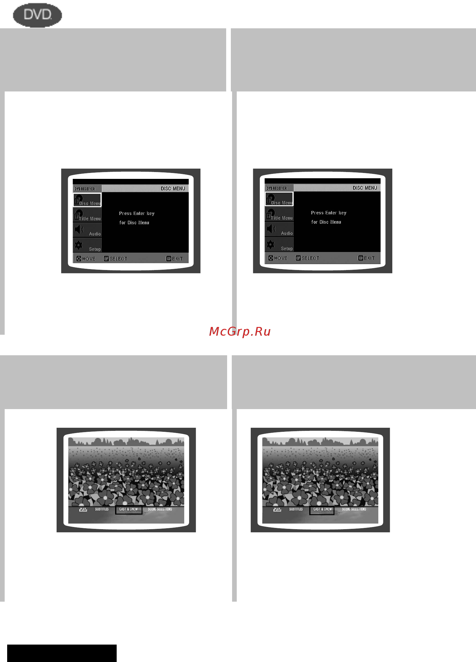 Samsung MAX-KT75 [31/81] Выберите пункт disc menu меню диска и нажмите кнопку enter ввод