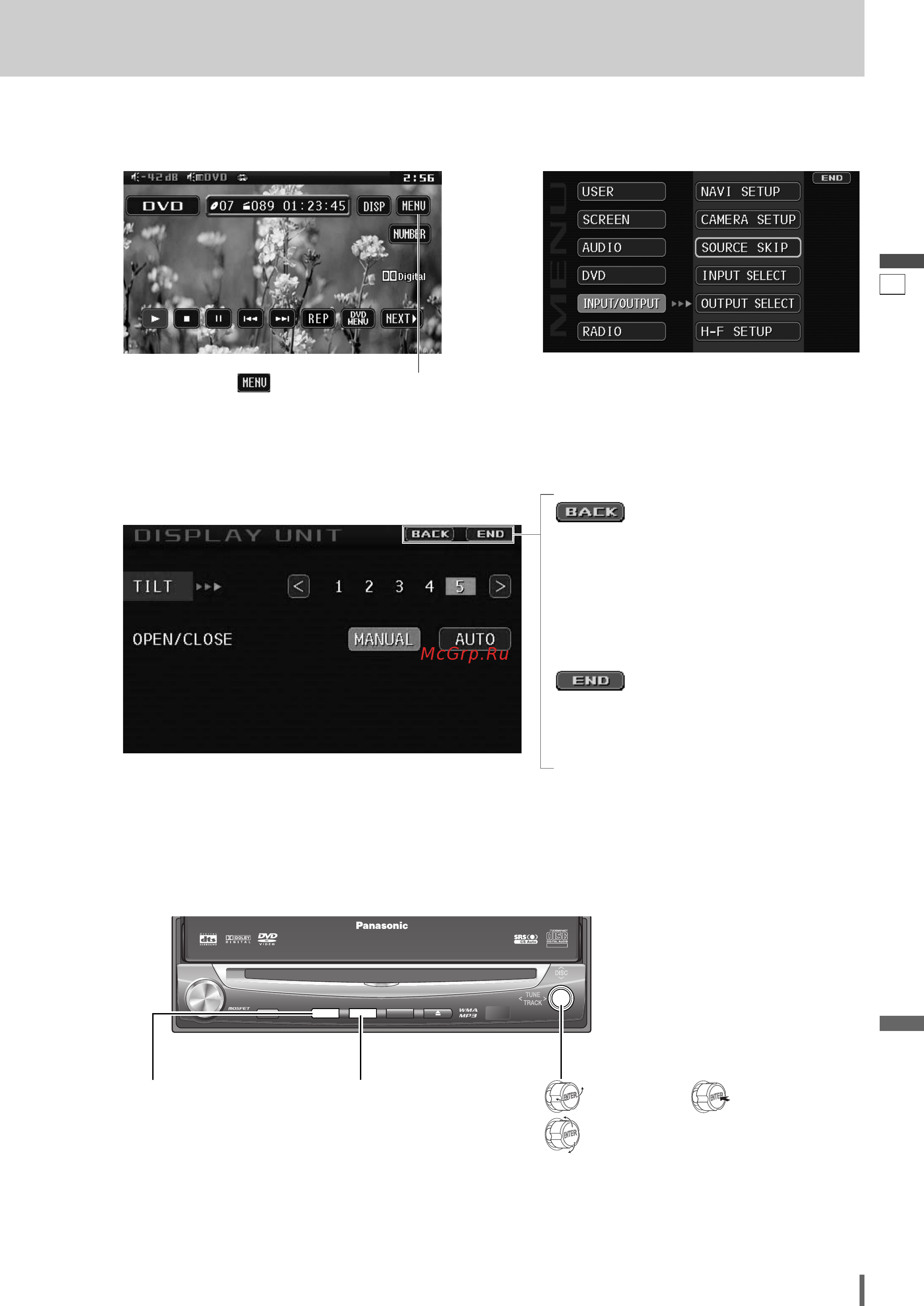 Panasonic CQ-VD7003W [29/52] Операция с menu меню