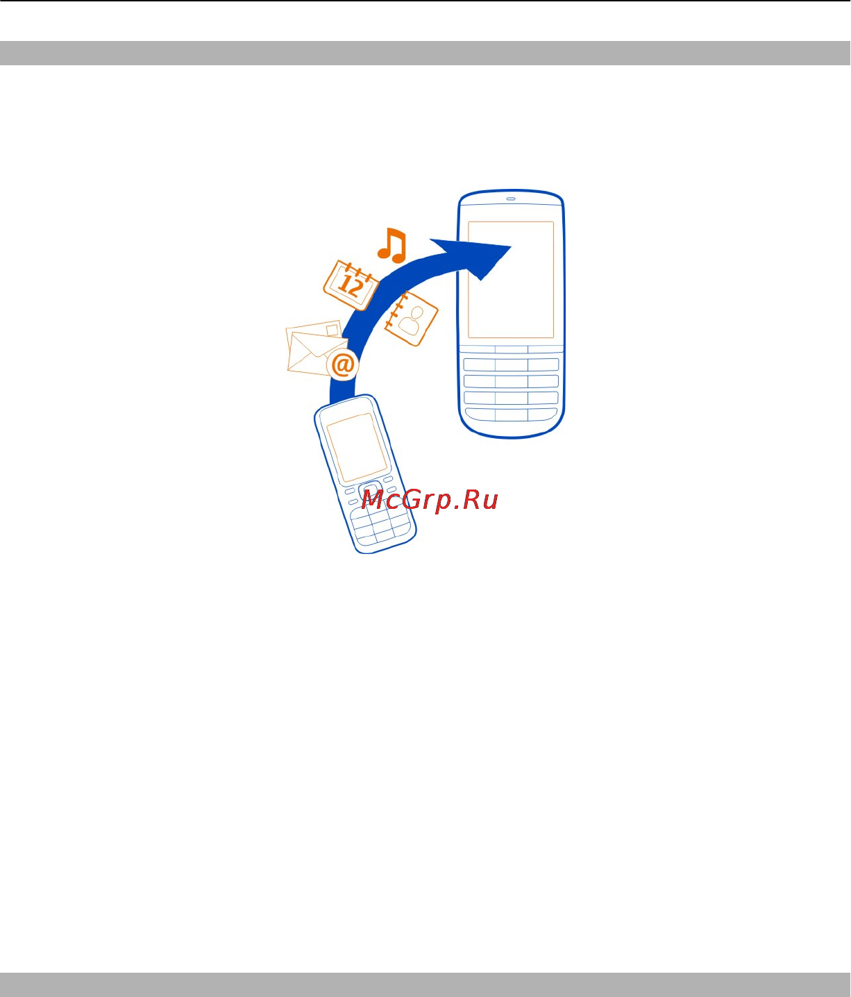 Nokia Asha 300 [18/64] Копирование контактов или фотографий со старого телефона