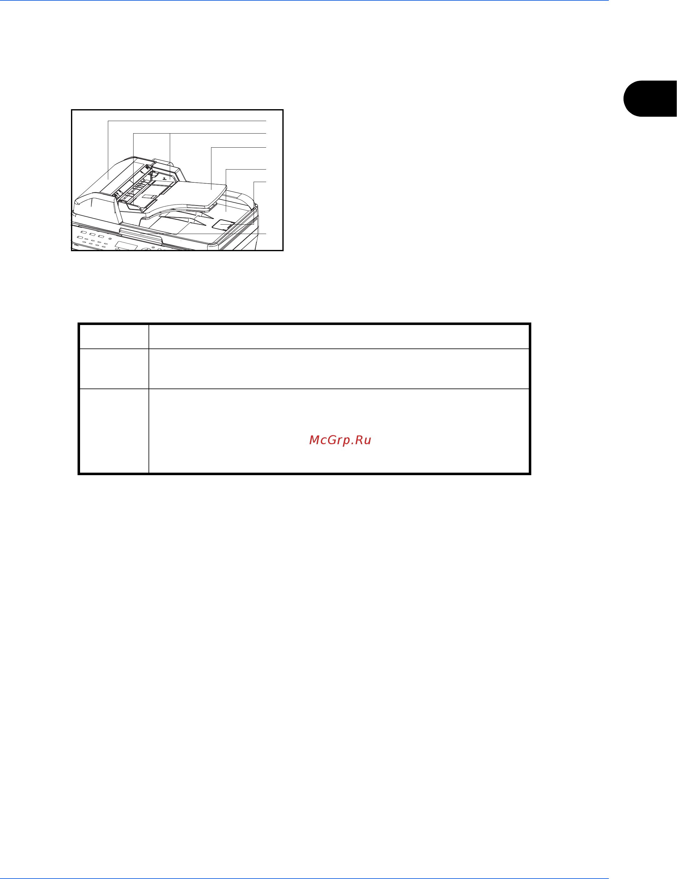 Kyocera FS-1124MFP [59/121] Загрузка оригиналов в автоподатчик оригиналов