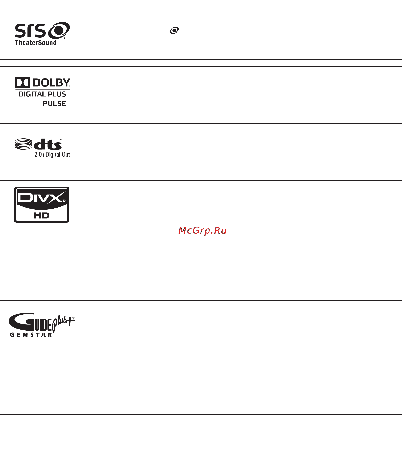 Samsung PS-63C7000 [246/248] Басқа мағлұматтар