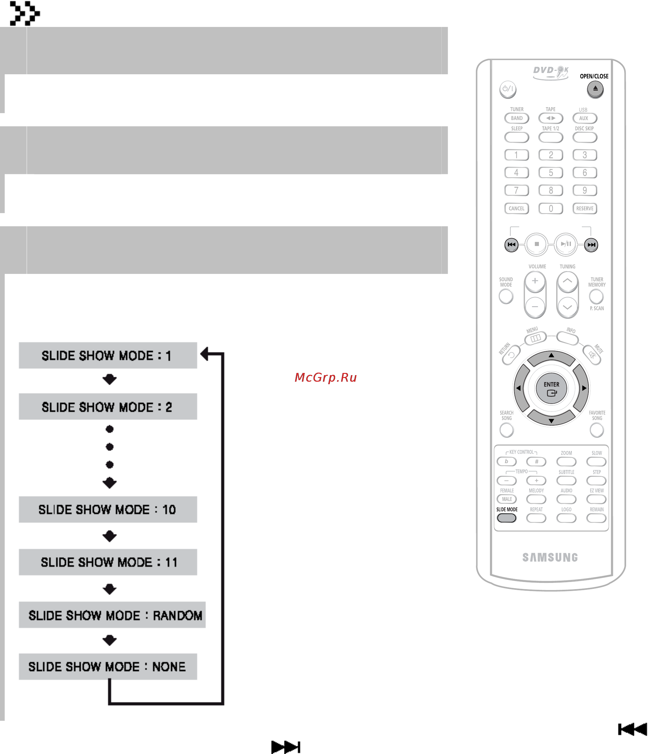 Samsung MAX-KC930 [30/83] Воспроизведение файлов формата jpeg