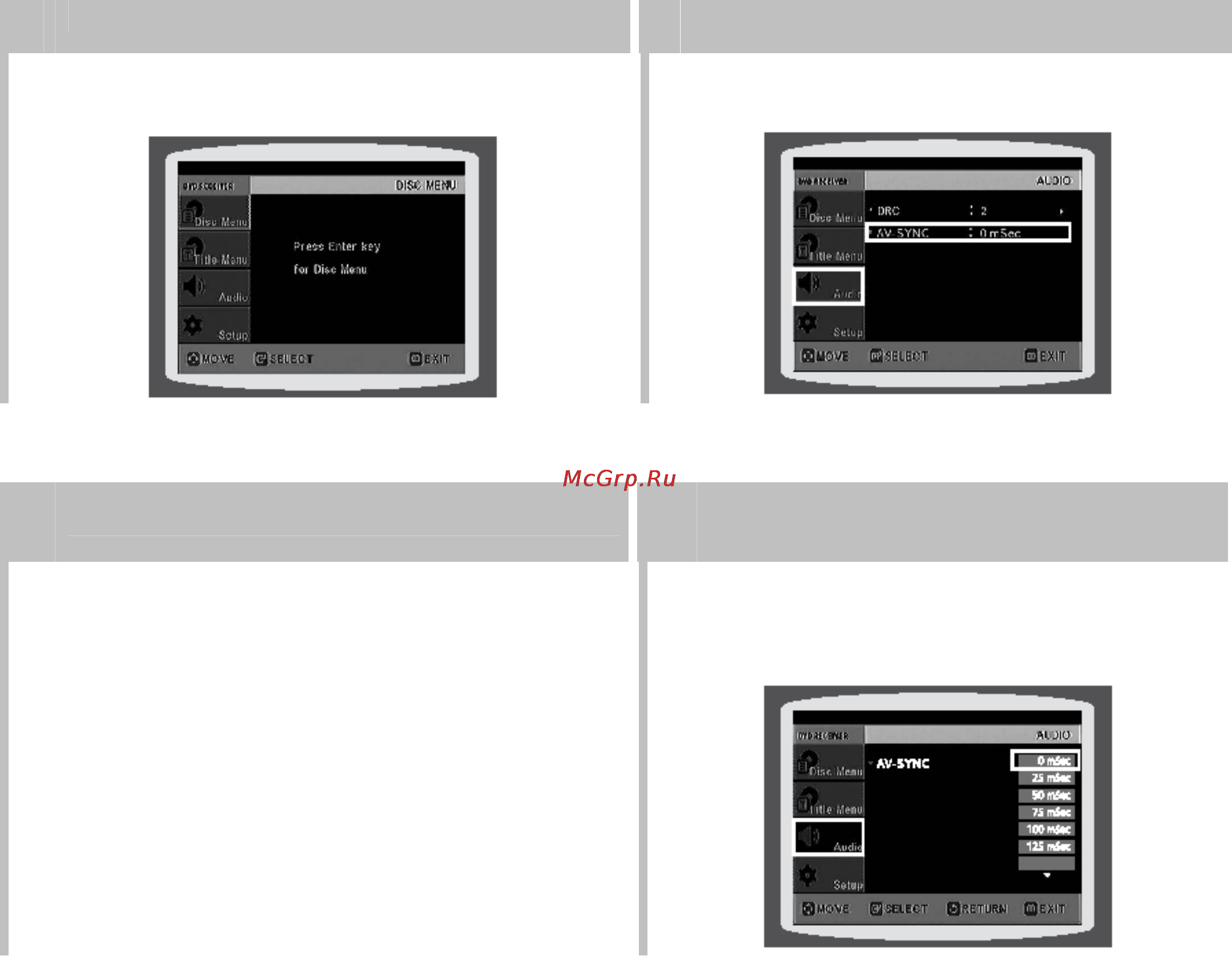 Samsung MAX-KC930 [43/83] Настройка функции av sync