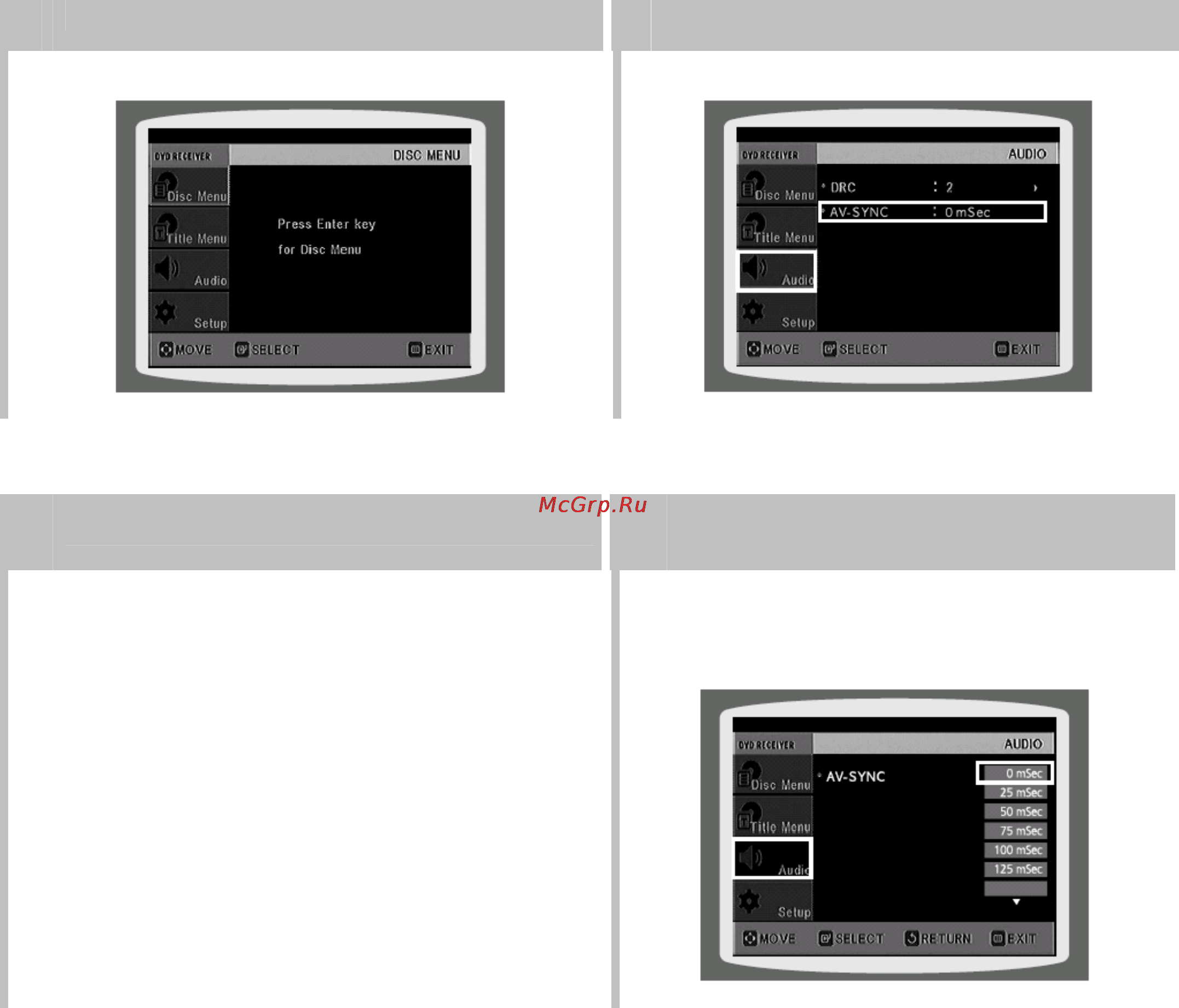 Samsung MAX-KC650 [41/79] Настройка функции av sync