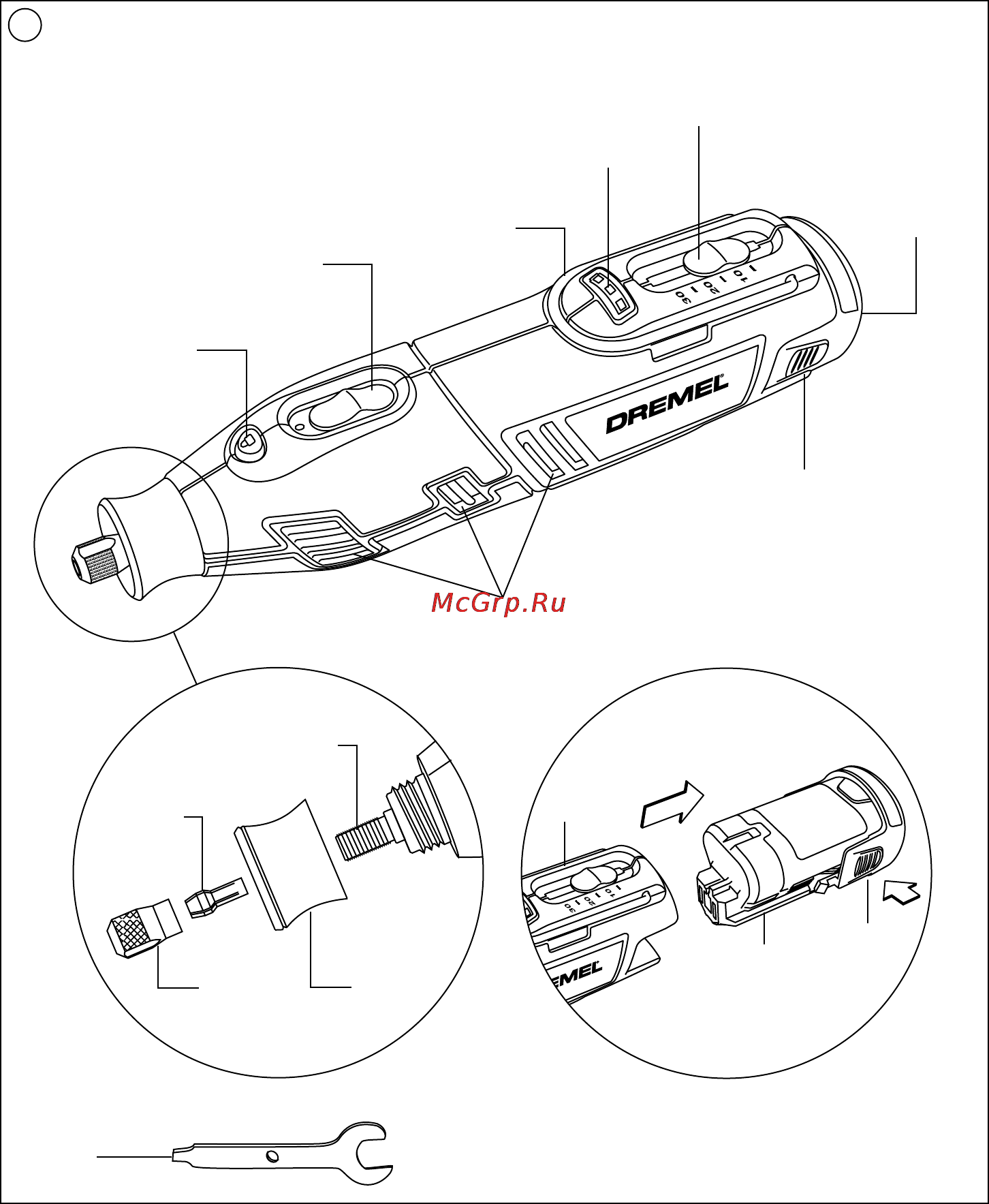 Dremel 8200 F0138200JF Инструкция по эксплуатации онлайн [2/140] 606