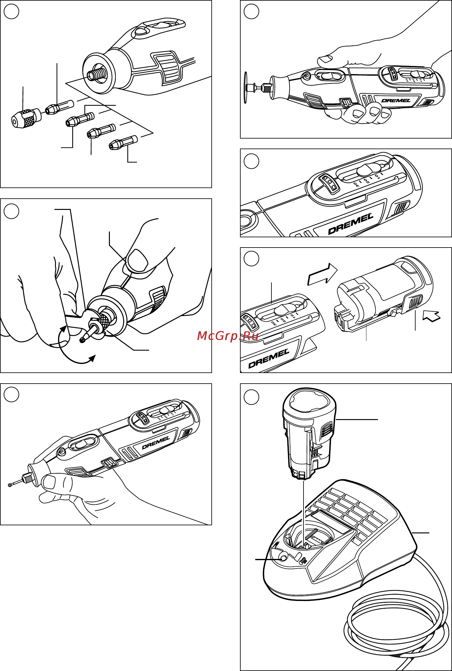 Dremel 8200 F0138200JF Инструкция по эксплуатации онлайн [3/140] 606