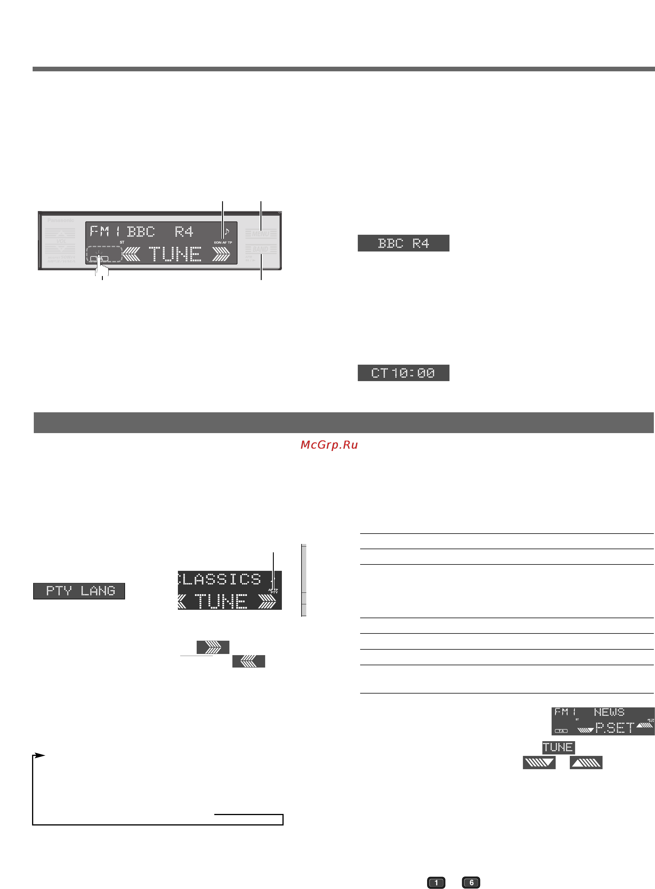 Panasonic CQ-HX1083N [14/40] Радио система радиоинформации rds