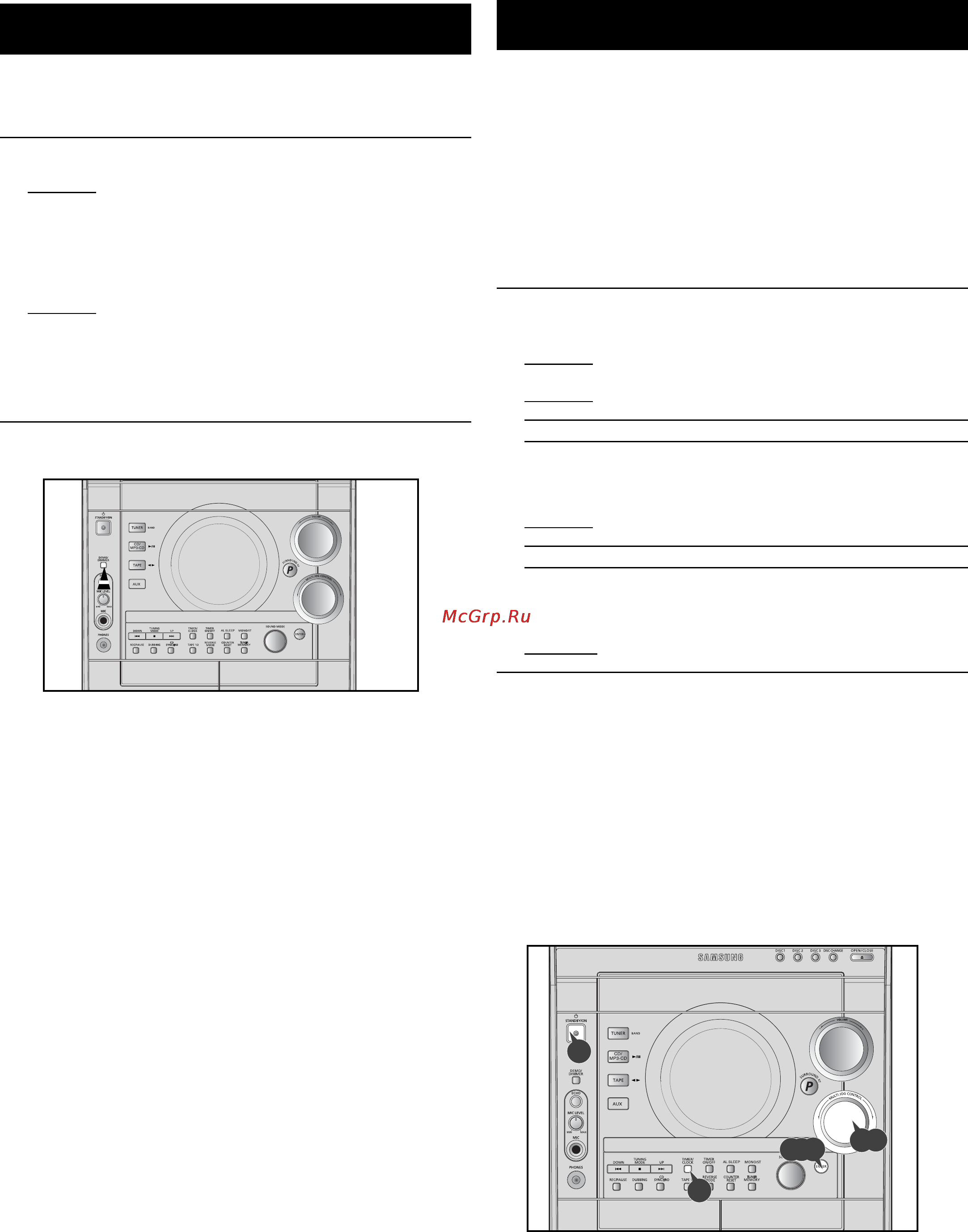 Samsung MAX-C670 [10/26] Установка часов