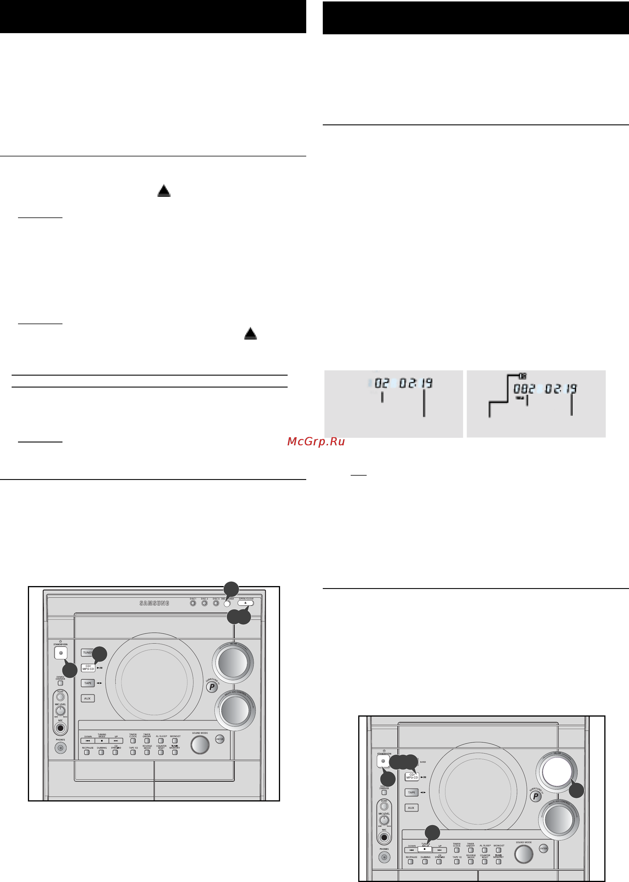 Samsung MAX-C670 [11/26] Воспроизведение компакт диска диска mp3 cd