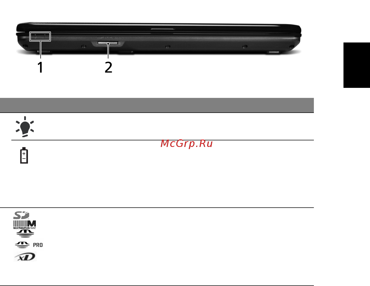 Acer Aspire 5541G-302G25Mi [7/12] Вид спереди с закрытой крышкой