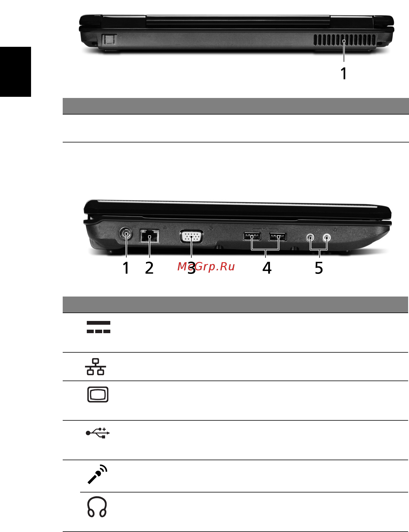 Acer AS5541G-303G25Mi [8/12] Вид сзади