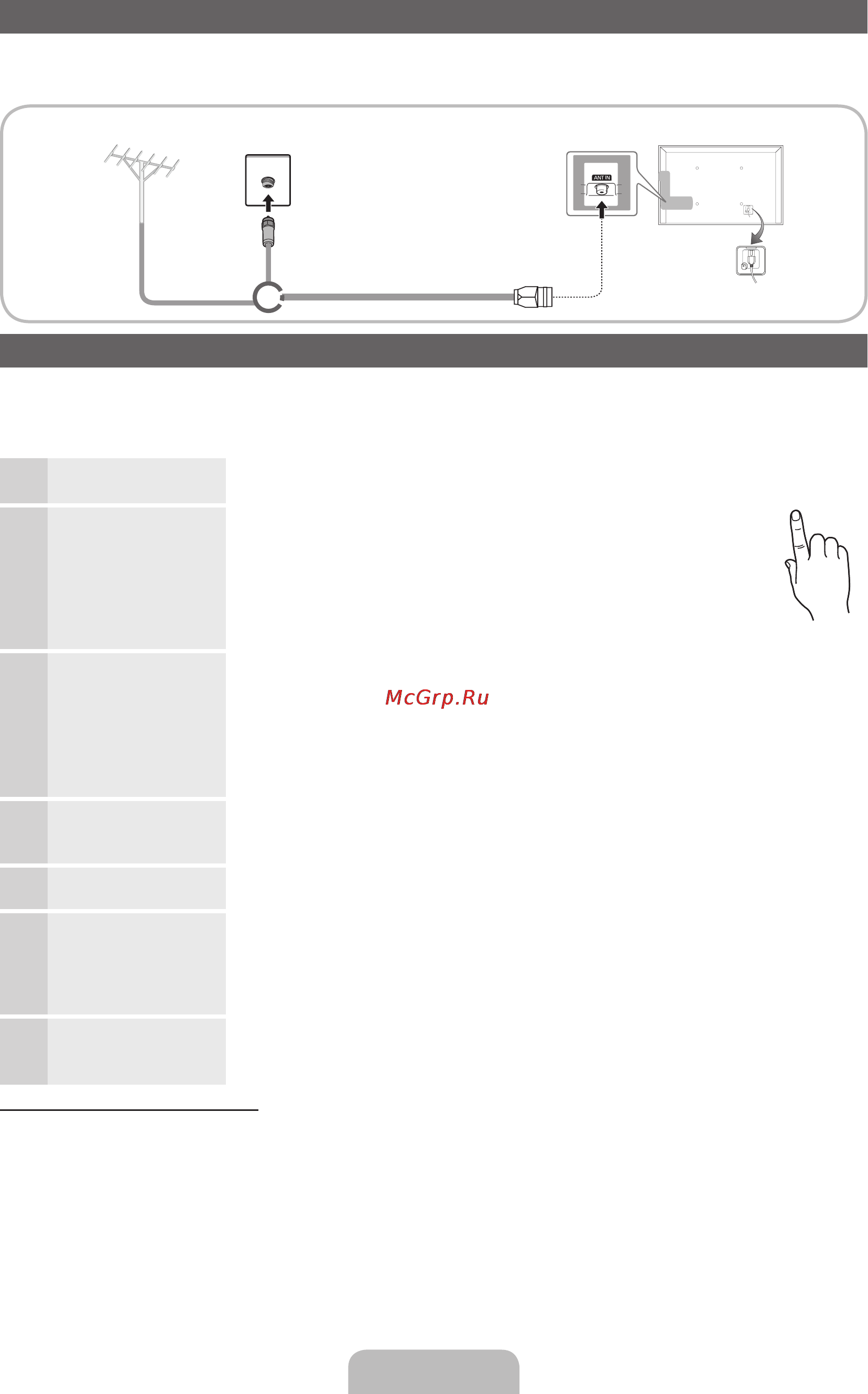Samsung UE-32D5800 [6/73] Connecting to an antenna