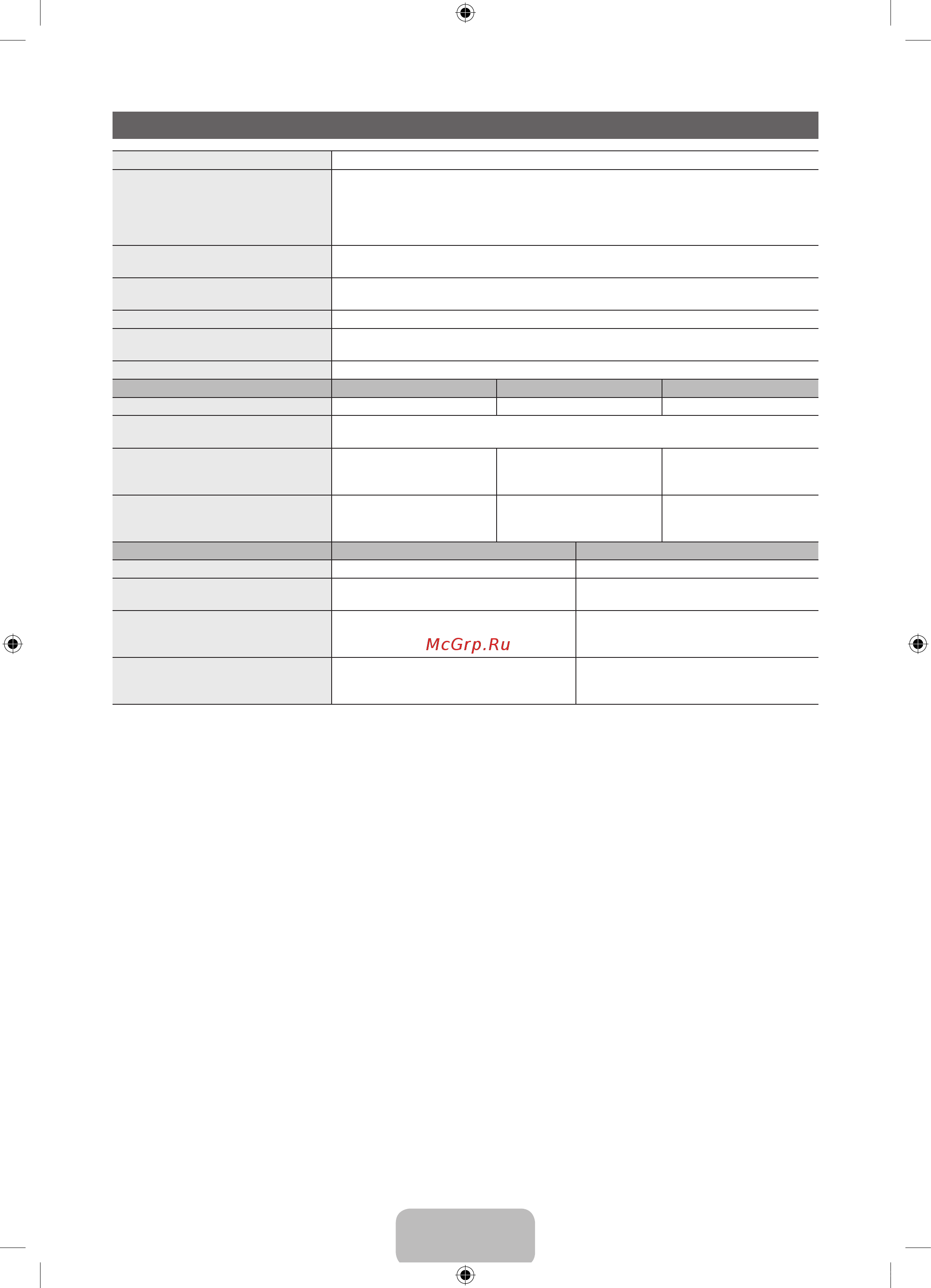 Samsung UE32D6100SW [63/84] Характеристики