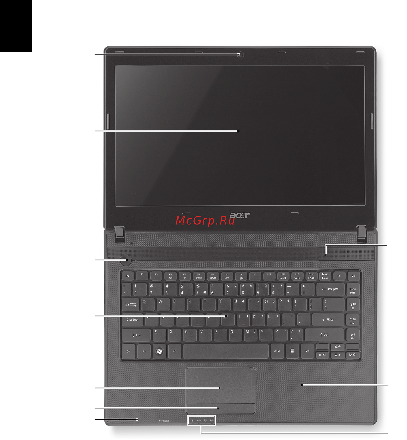 Acer Aspire 4738ZG-P613G25Mikk [4/10] Знакомство с ноутбуком acer