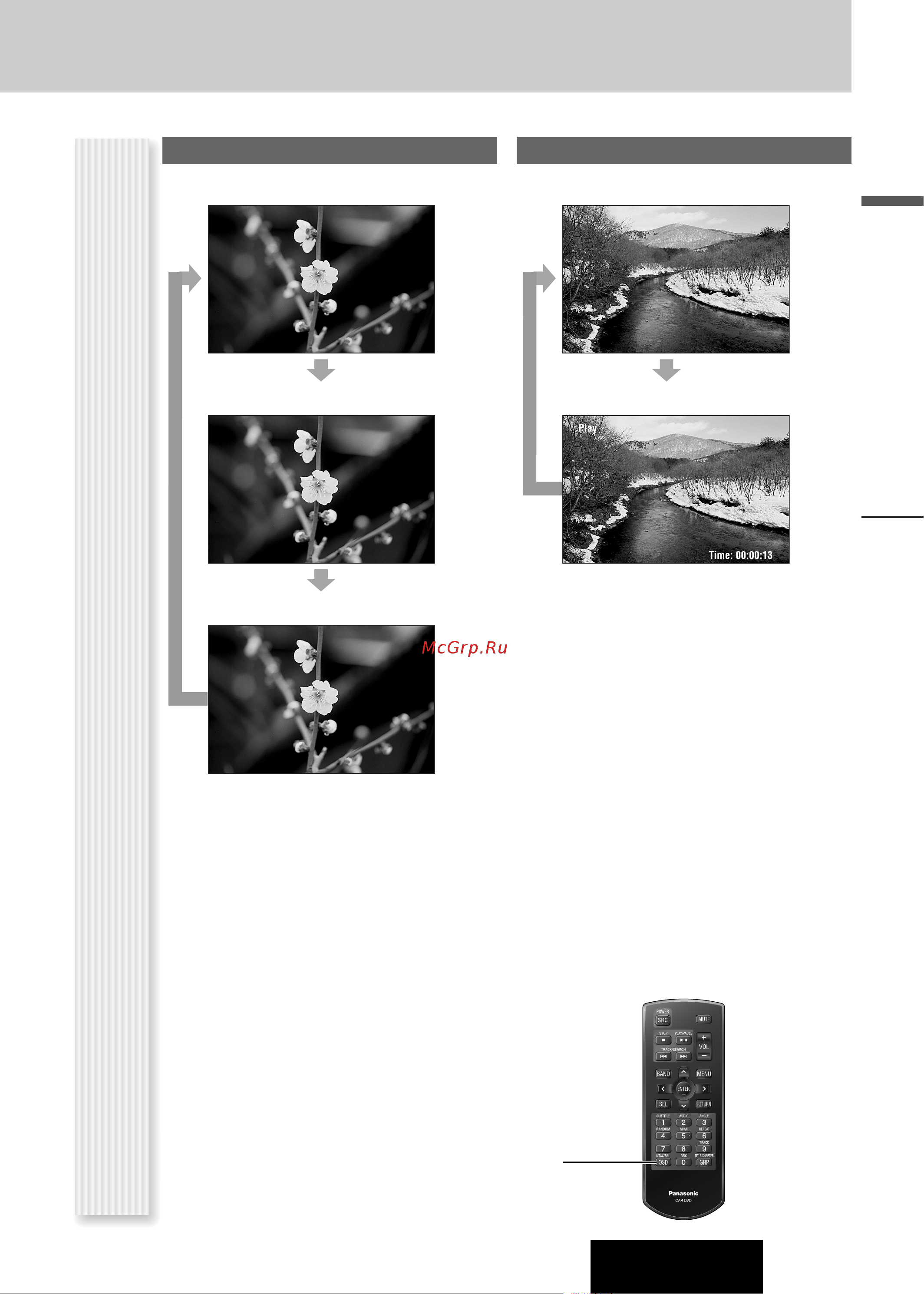 Panasonic CQ-DX100W [31/48] Osd представление на экране продолжение