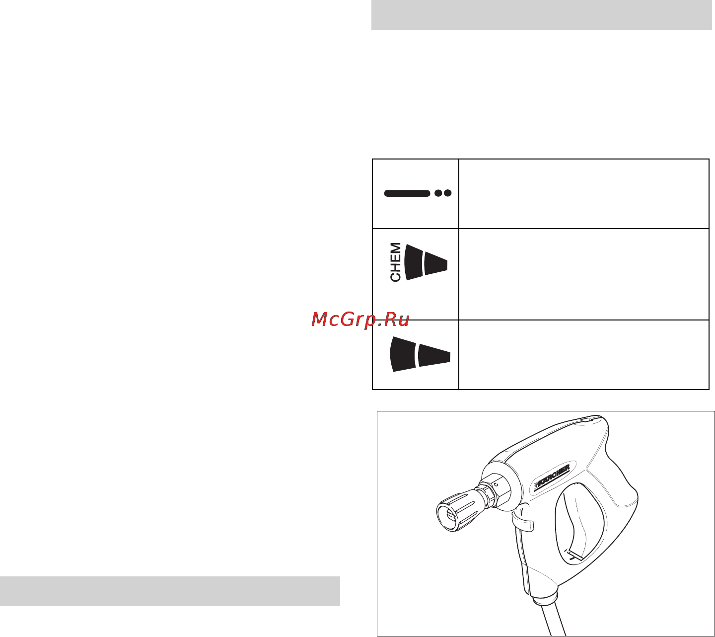 Karcher HD 9/20-4 M [346/372] Вибір виду струменя