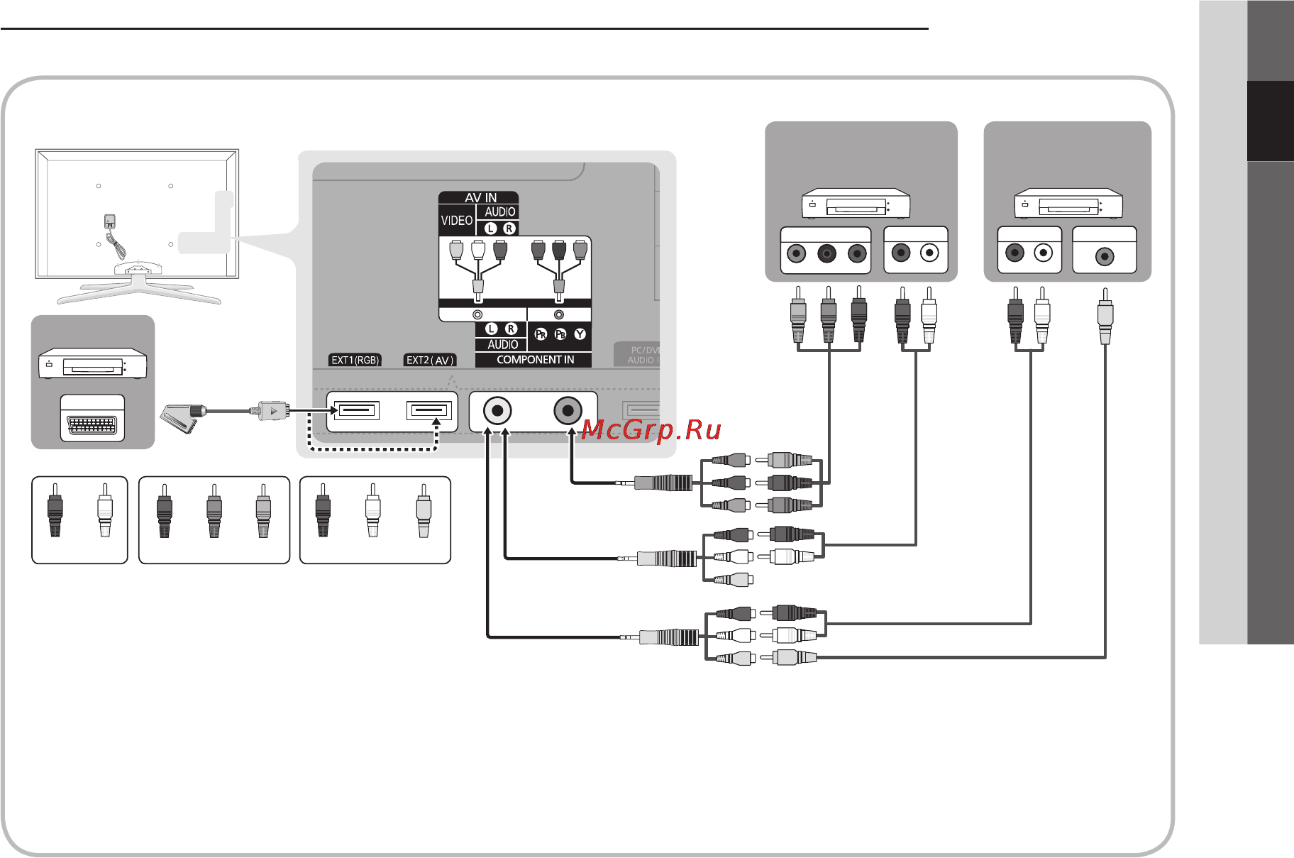 Samsung UE55C8000XW [195/250] R audio l