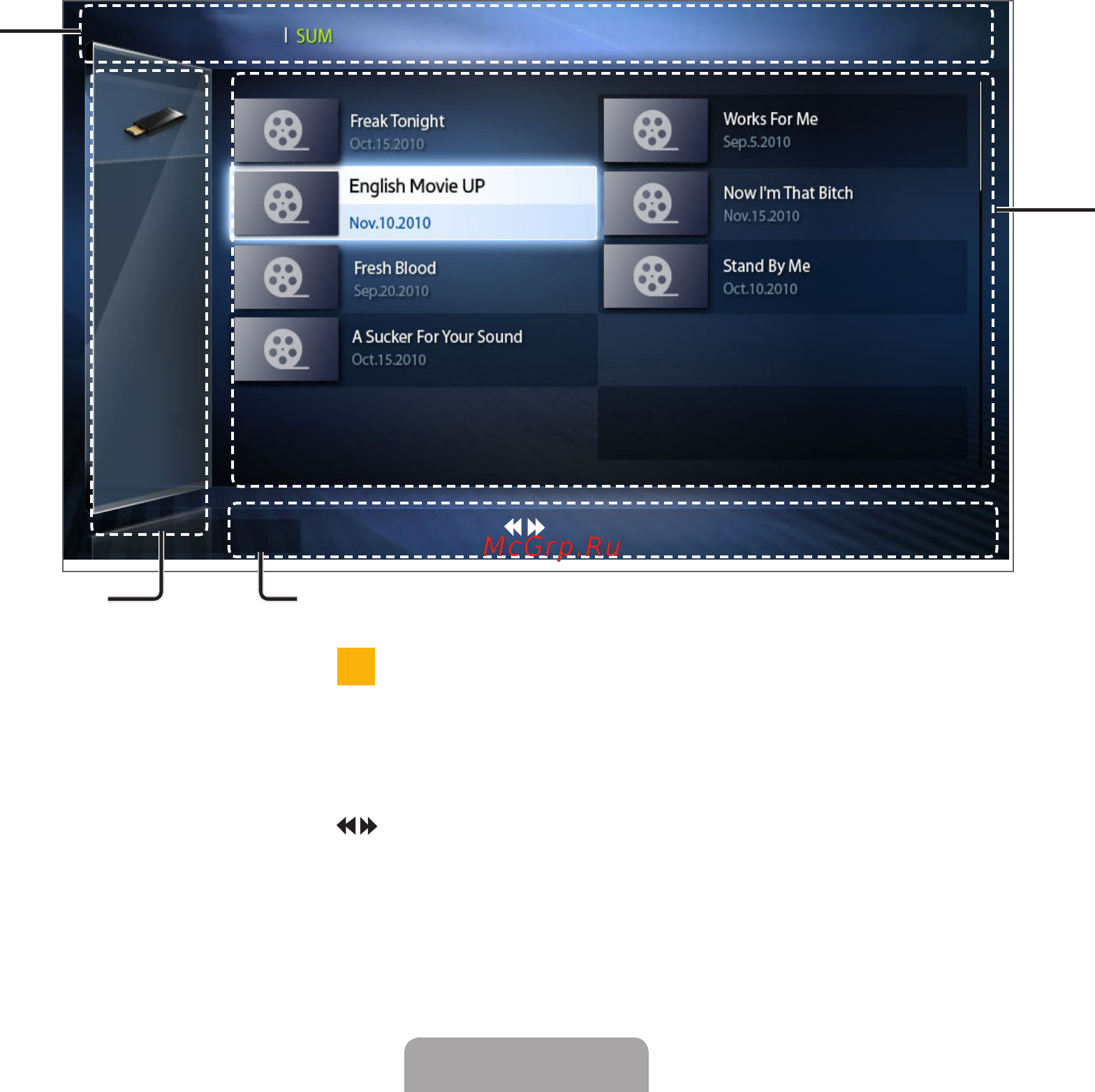 Samsung UE-19D4020 NW [128/191] Элементы отображаемые на экране