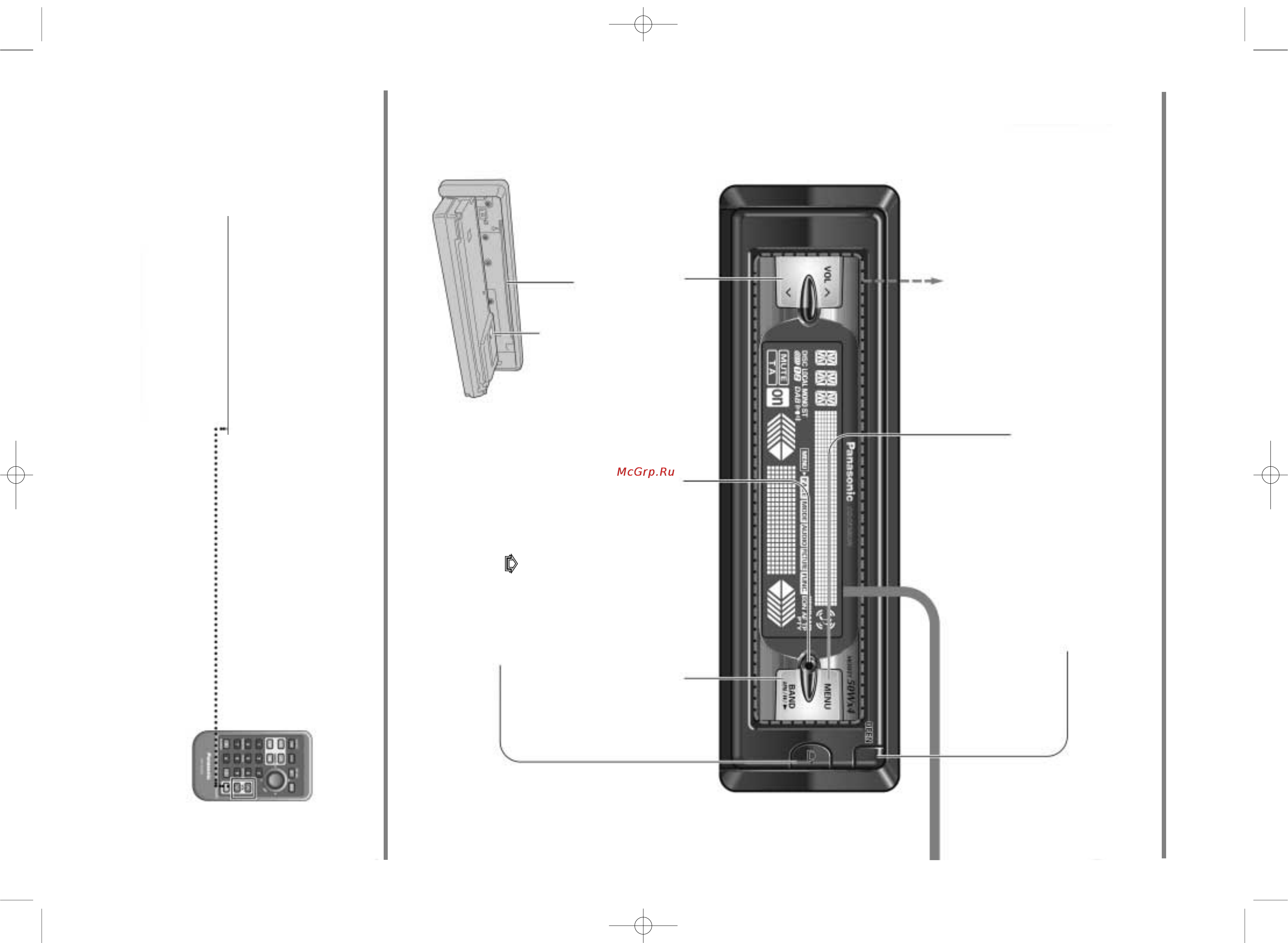 Panasonic CQ-DFX802N [12/64] Органы управления