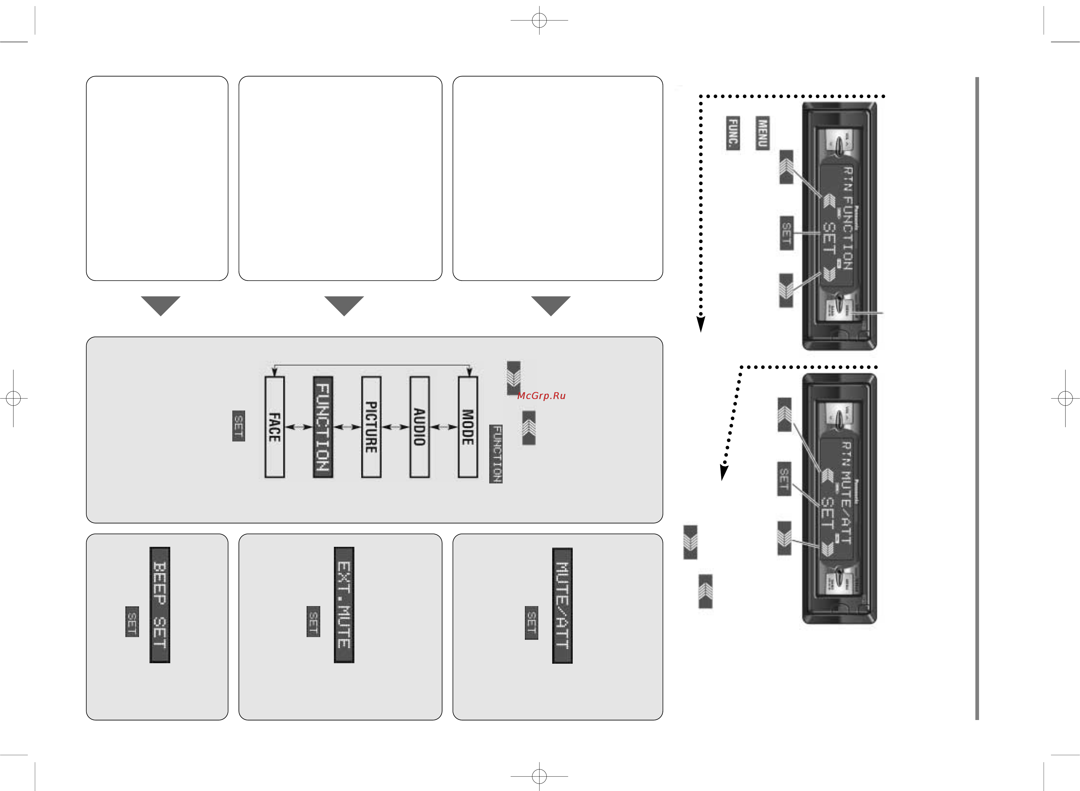 Panasonic CQ-DFX802N [42/64] Установка функциональных параметров меню function