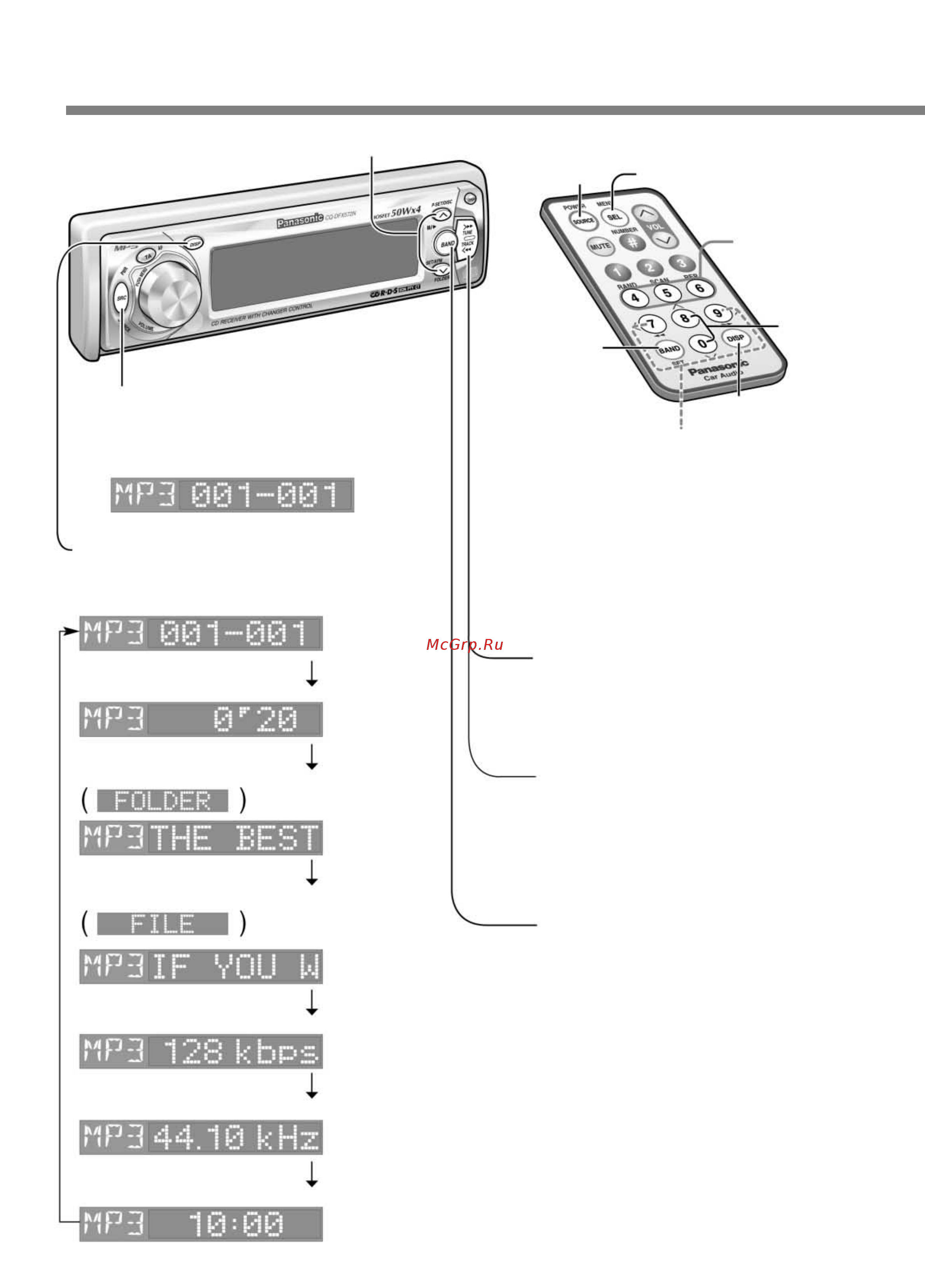 Panasonic CQ-DFX572N [18/46] Выбор папки