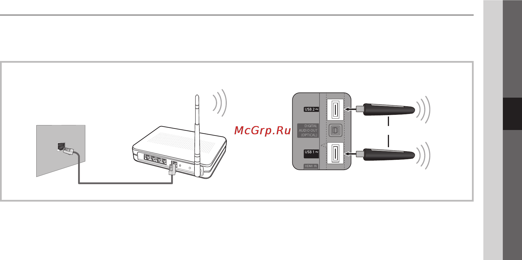 Samsung UE-55C6000RW [135/216] Під єднання до бездротової мережі
