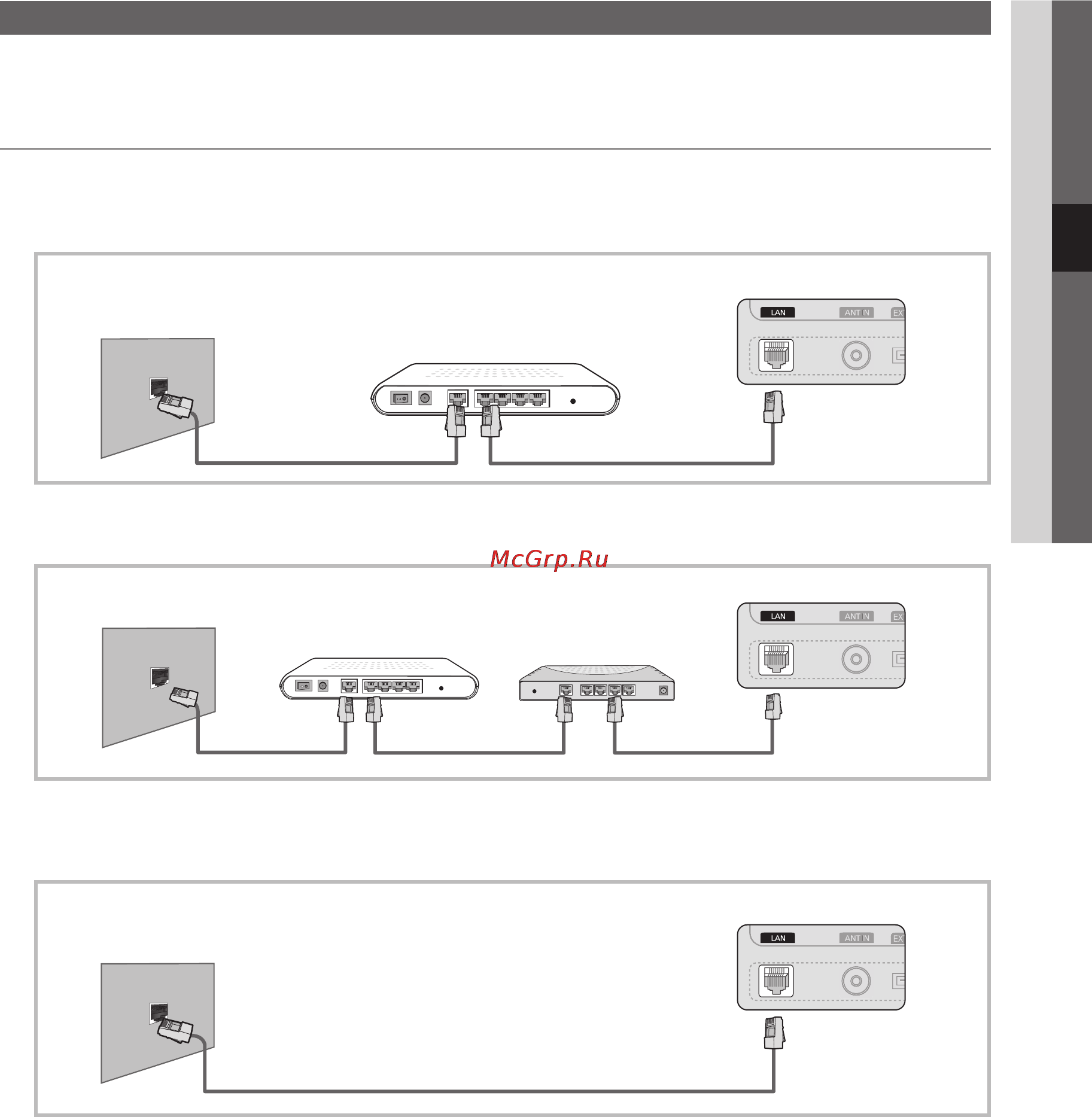 Samsung UE-55C6000RW [187/216] Connecting to a wired network