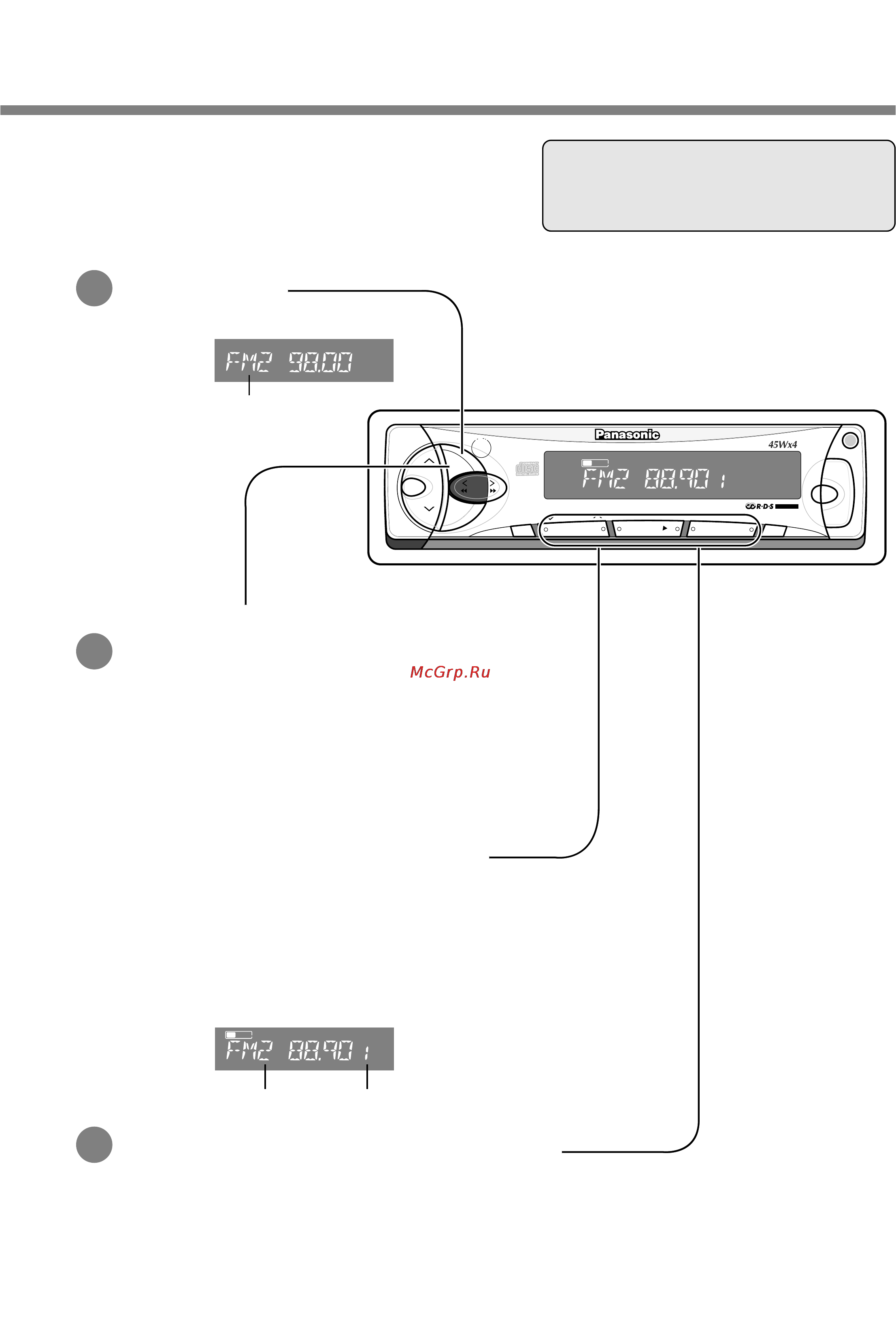 Panasonic CQ-DFX202N [7/22] Автоматическая предустановка станций auto p