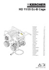 Karcher HD 11/35 Cage Инструкция по эксплуатации
