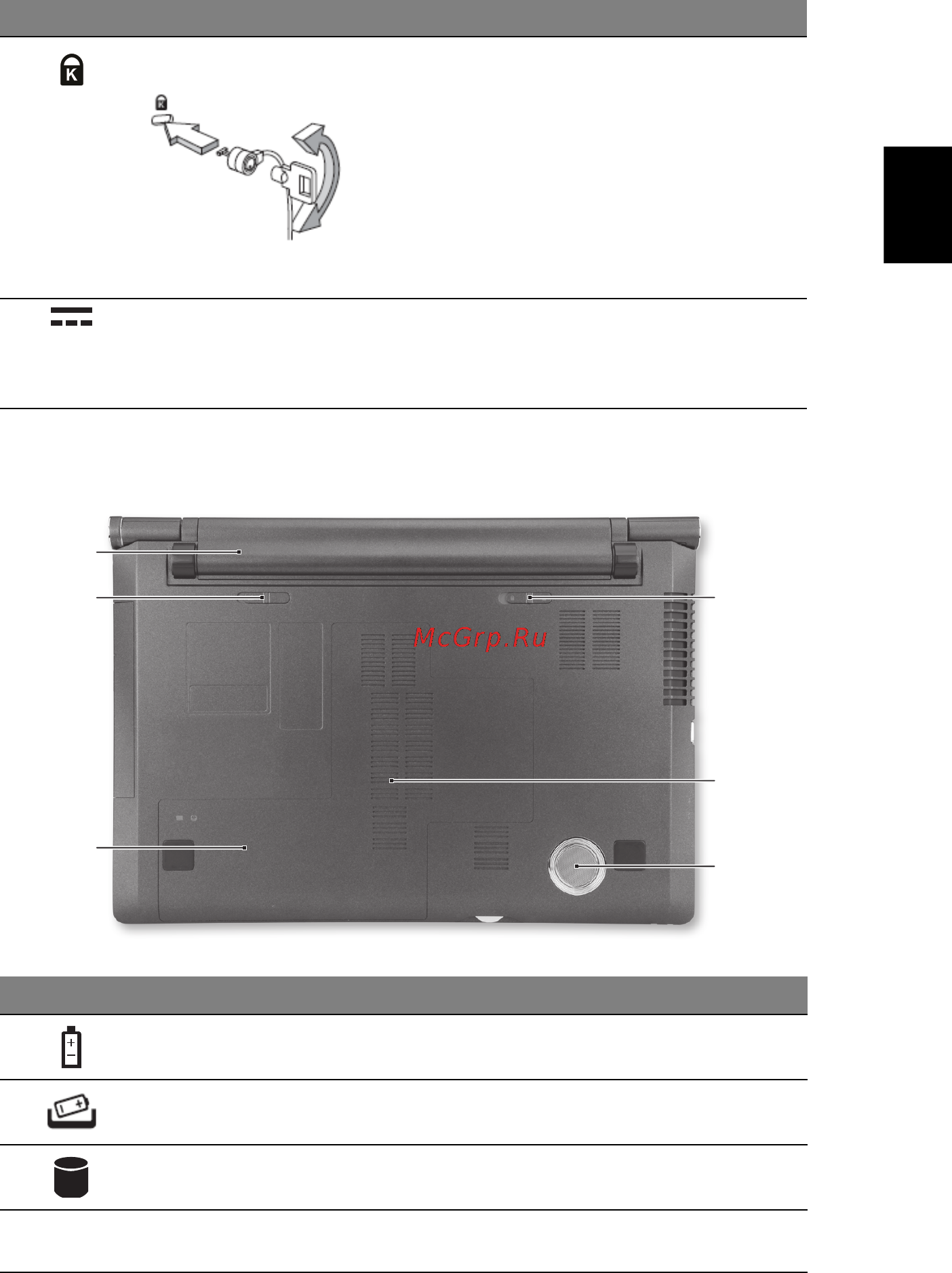 Acer Aspire 5943G-5454G64Biss [11/12] Вид снизу