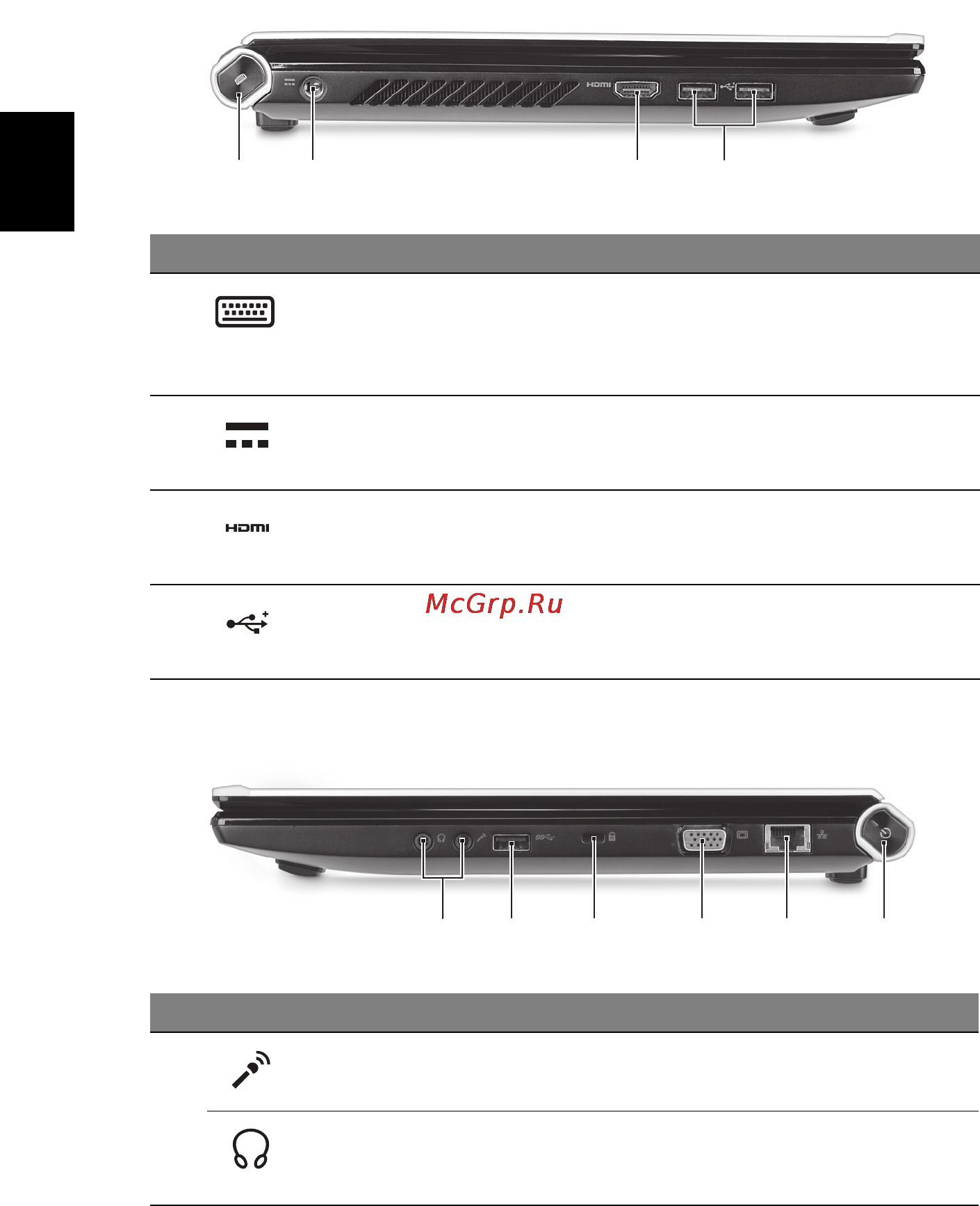 Acer ICONIA 484G64is [8/67] Вид слева