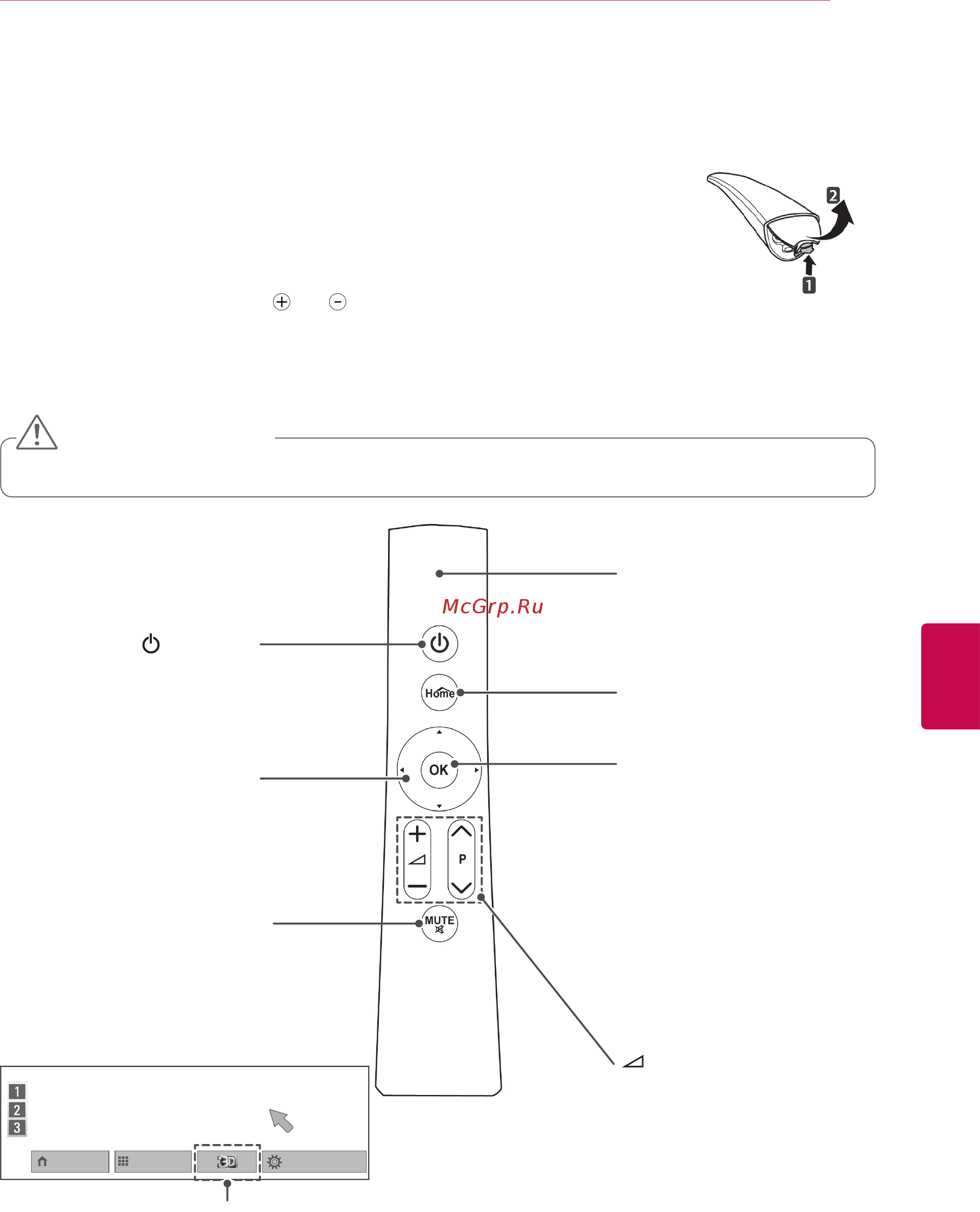 LG 32LV3700 Smart TV [23/140] Кнопки пульта ду magic motion