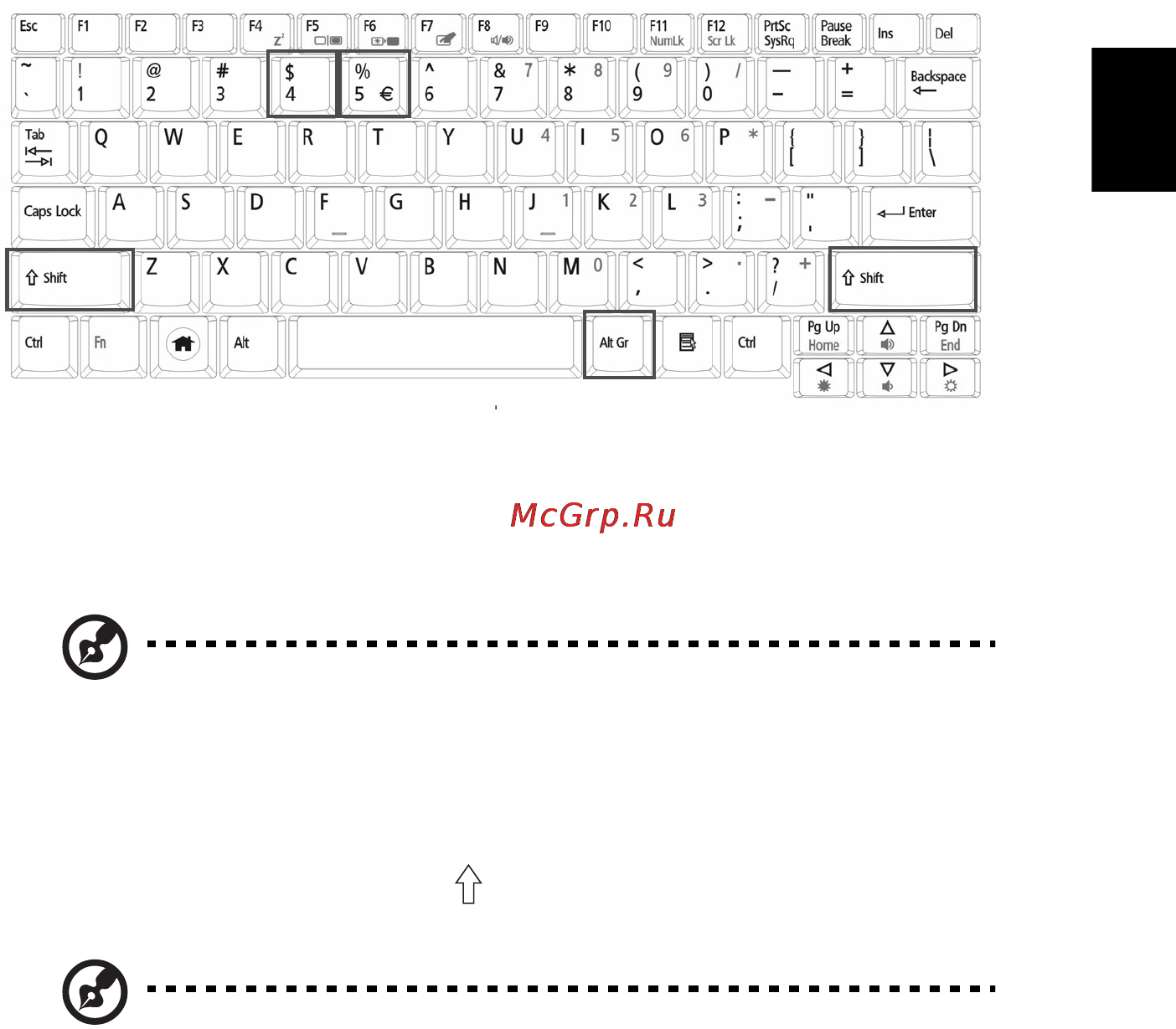 Acer AO753-U341ss Silver [75/85] Специальная клавиша