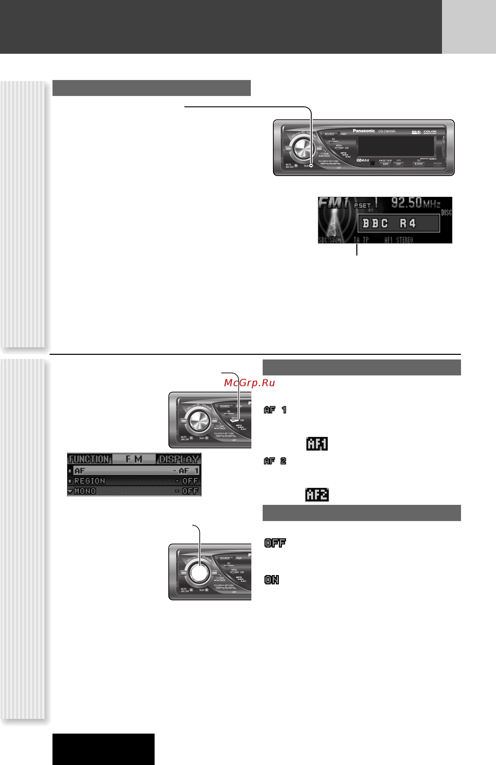 Panasonic CQ-C8405N [22/66] Sel установки