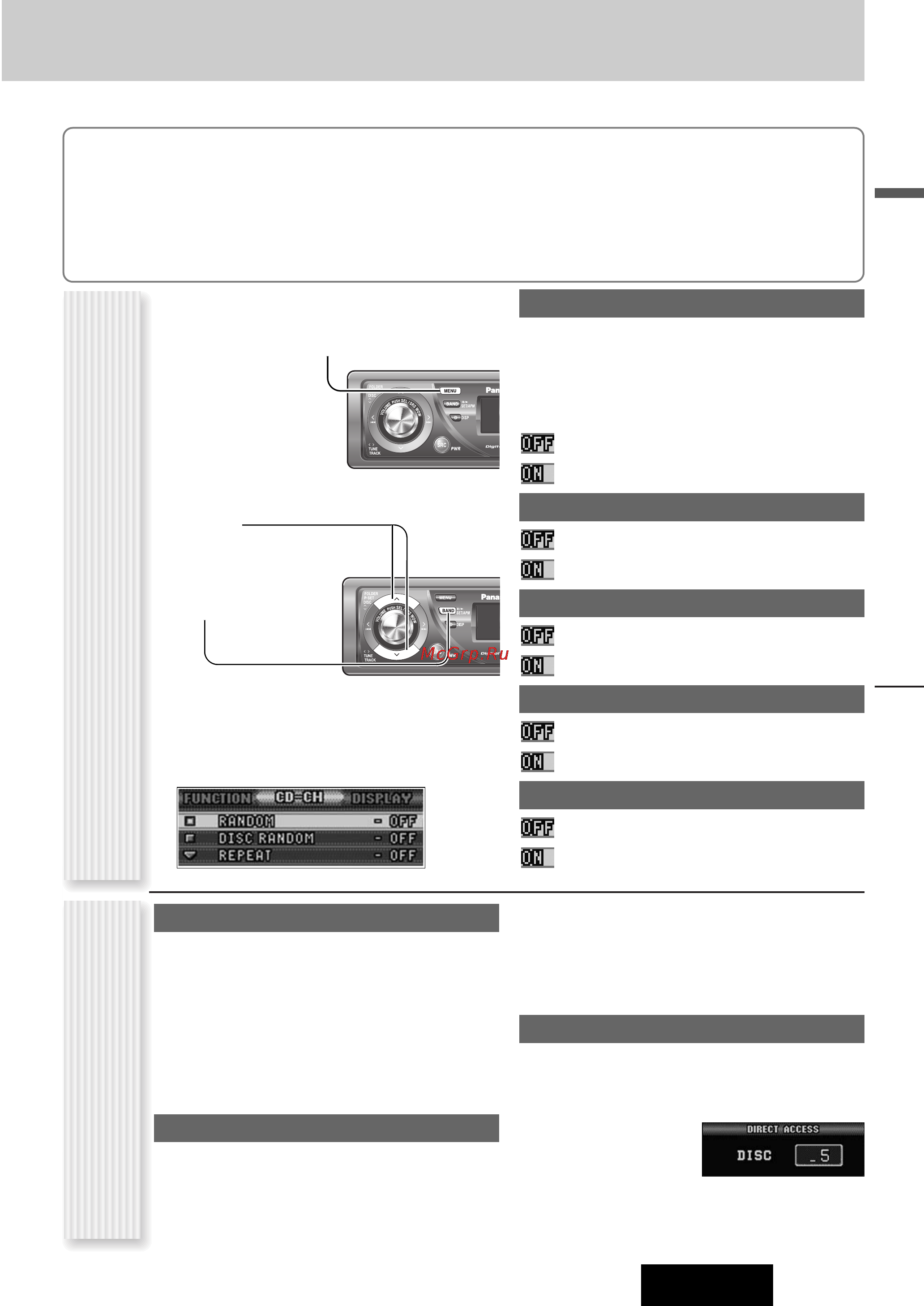 Panasonic CQ-C7703W [9/18] Cq c7703w