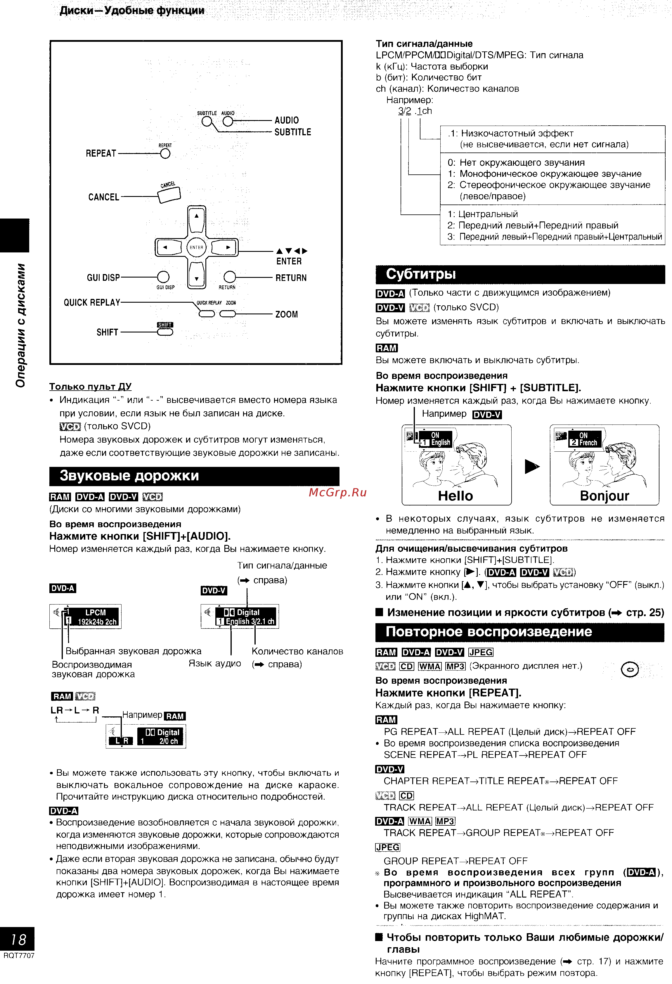 Panasonic SC-VK61D [18/43] Дисками