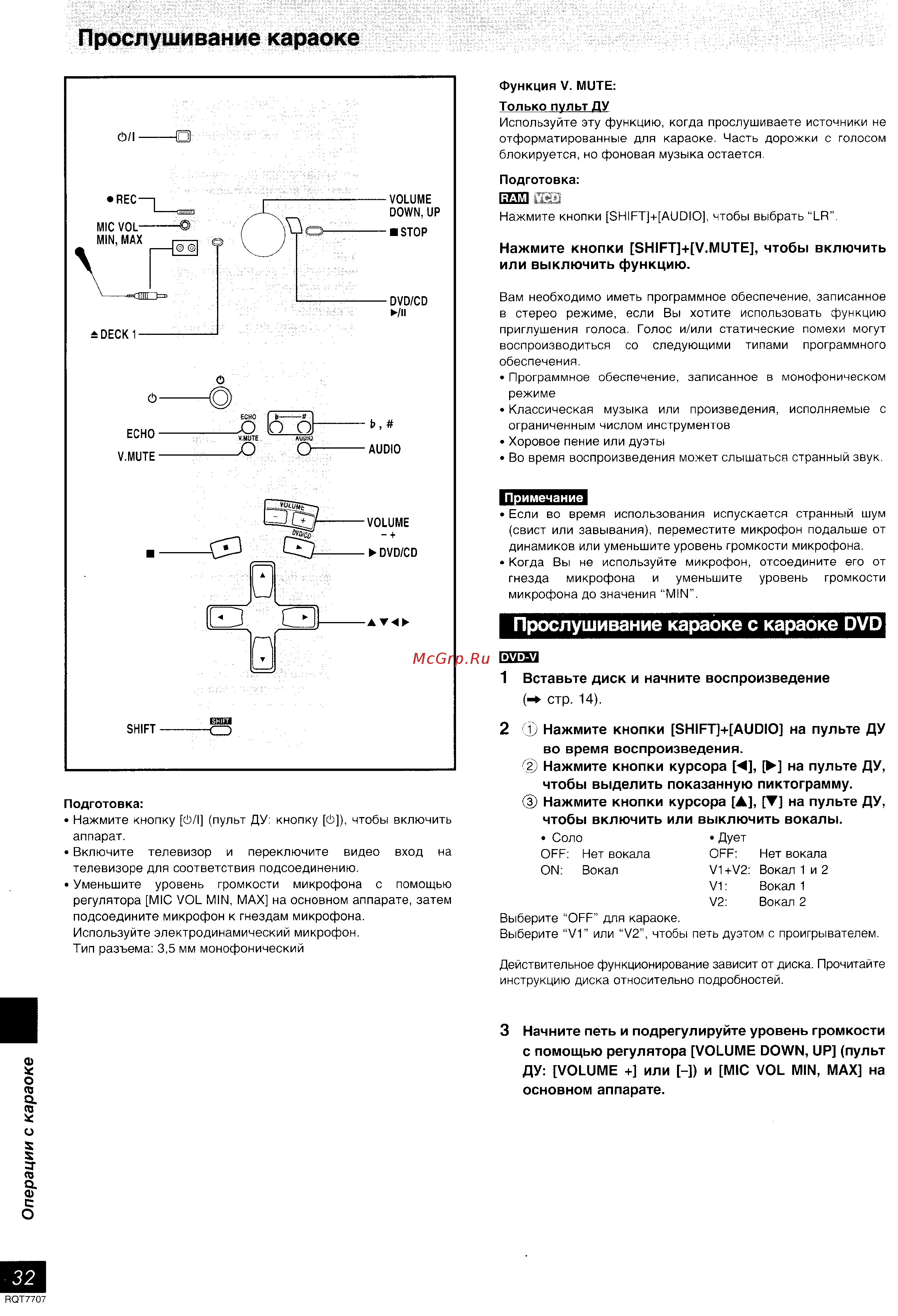 Panasonic SC-VK61D [32/43] Караоке