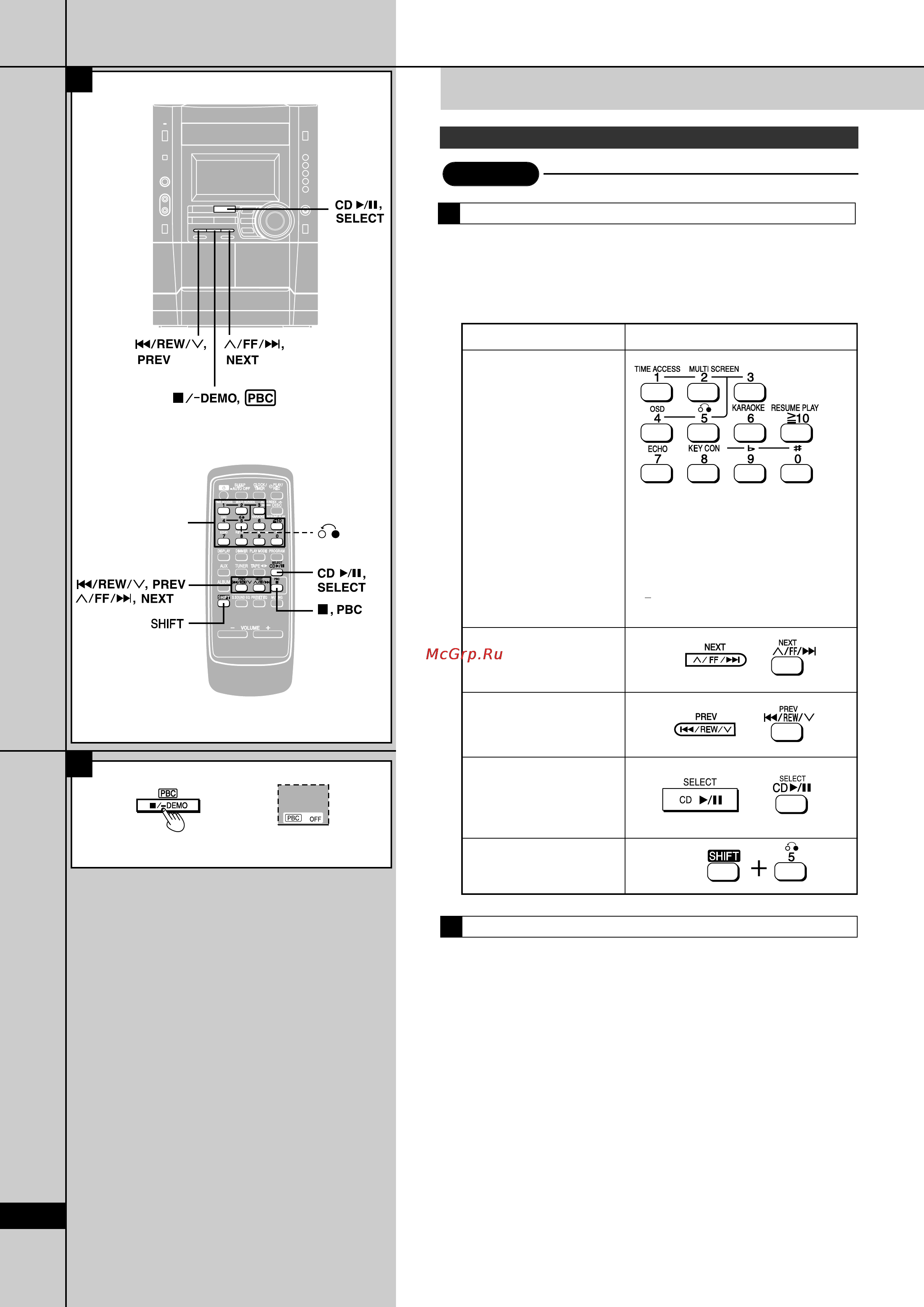 Panasonic SC-VK550 [12/42] Воспроизведение cd
