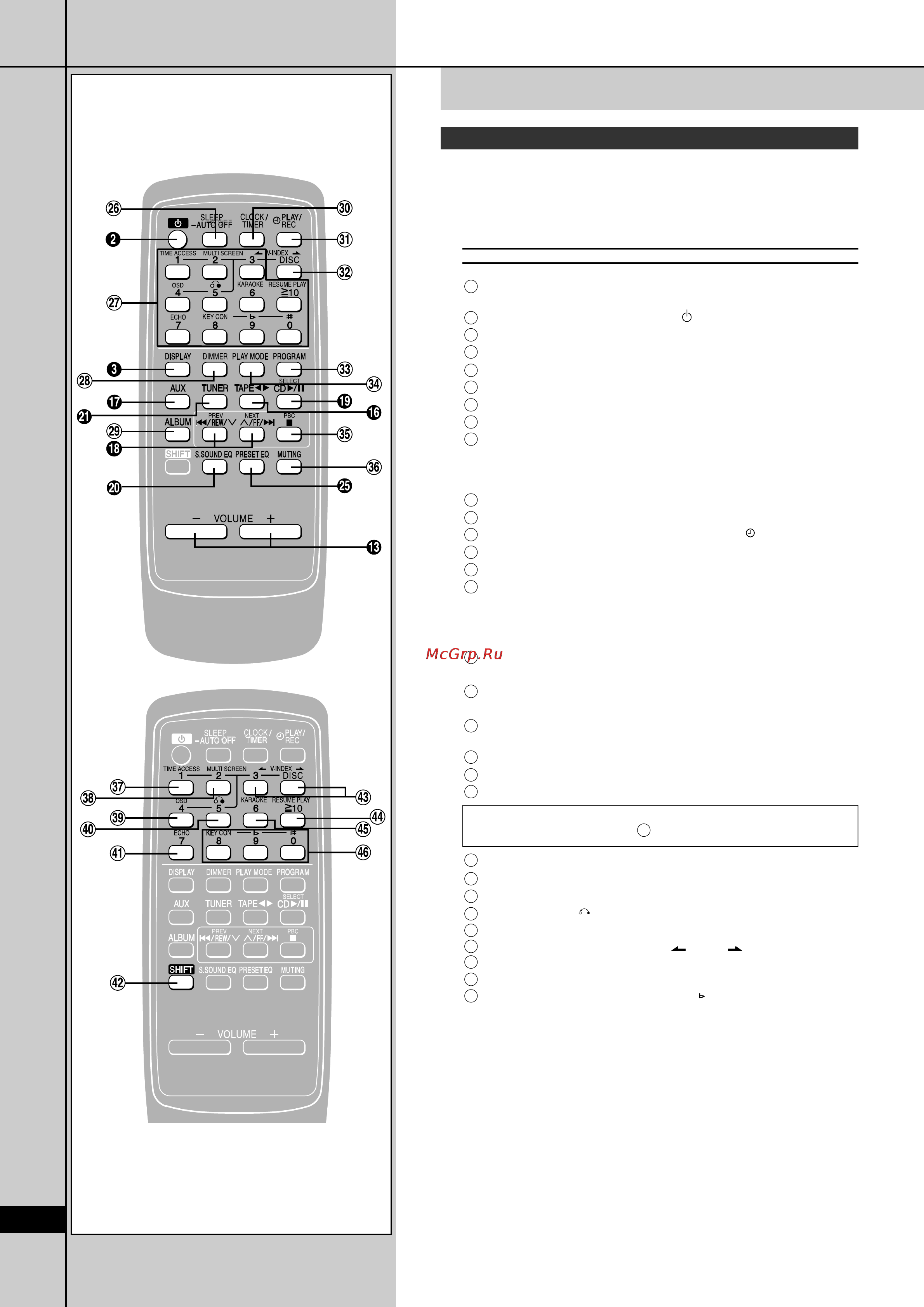 Panasonic SC-VK550 [8/42] Кнопки