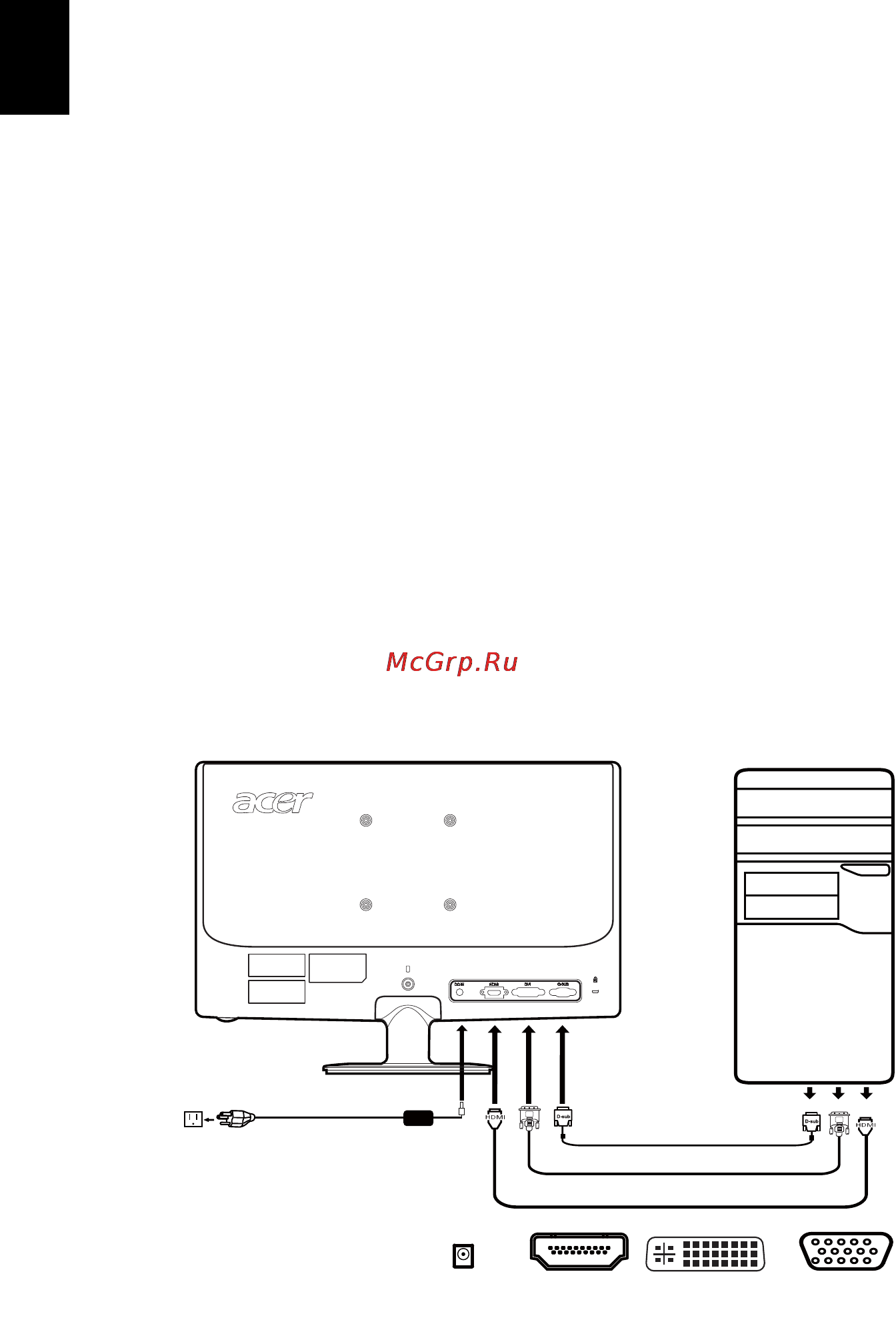 Acer S221HQLbid [22/30] Установка