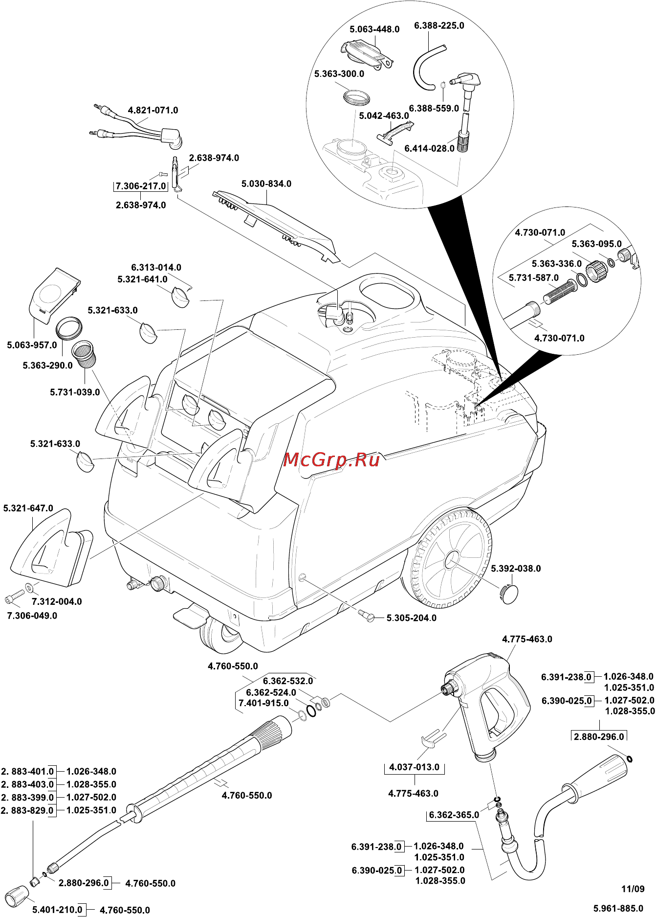 Karcher HDS 850-4 M Basic Инструкция по эксплуатации онлайн [324/328] 905