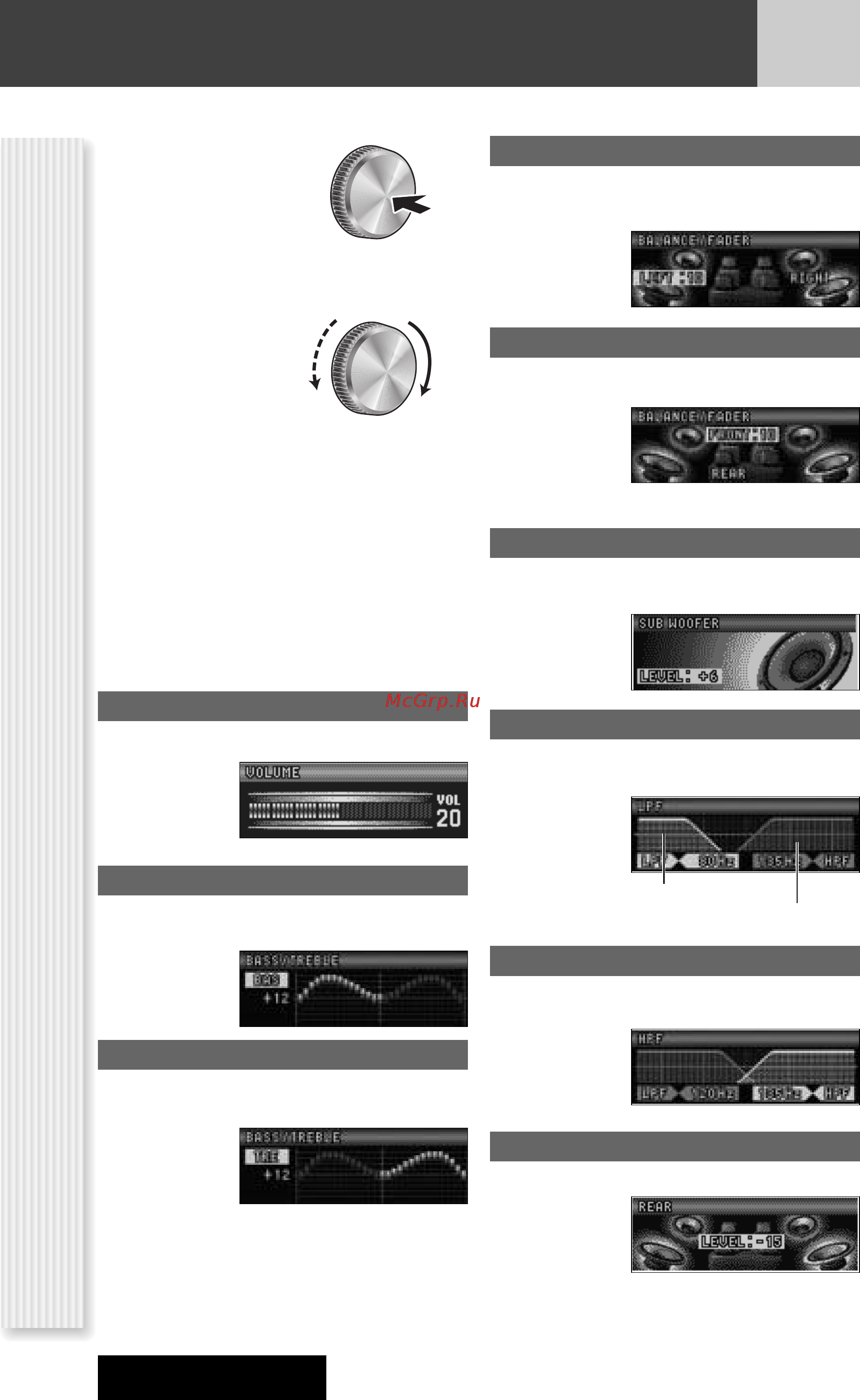 Panasonic CQ-C7303N [30/64] Установка звуковых параметров