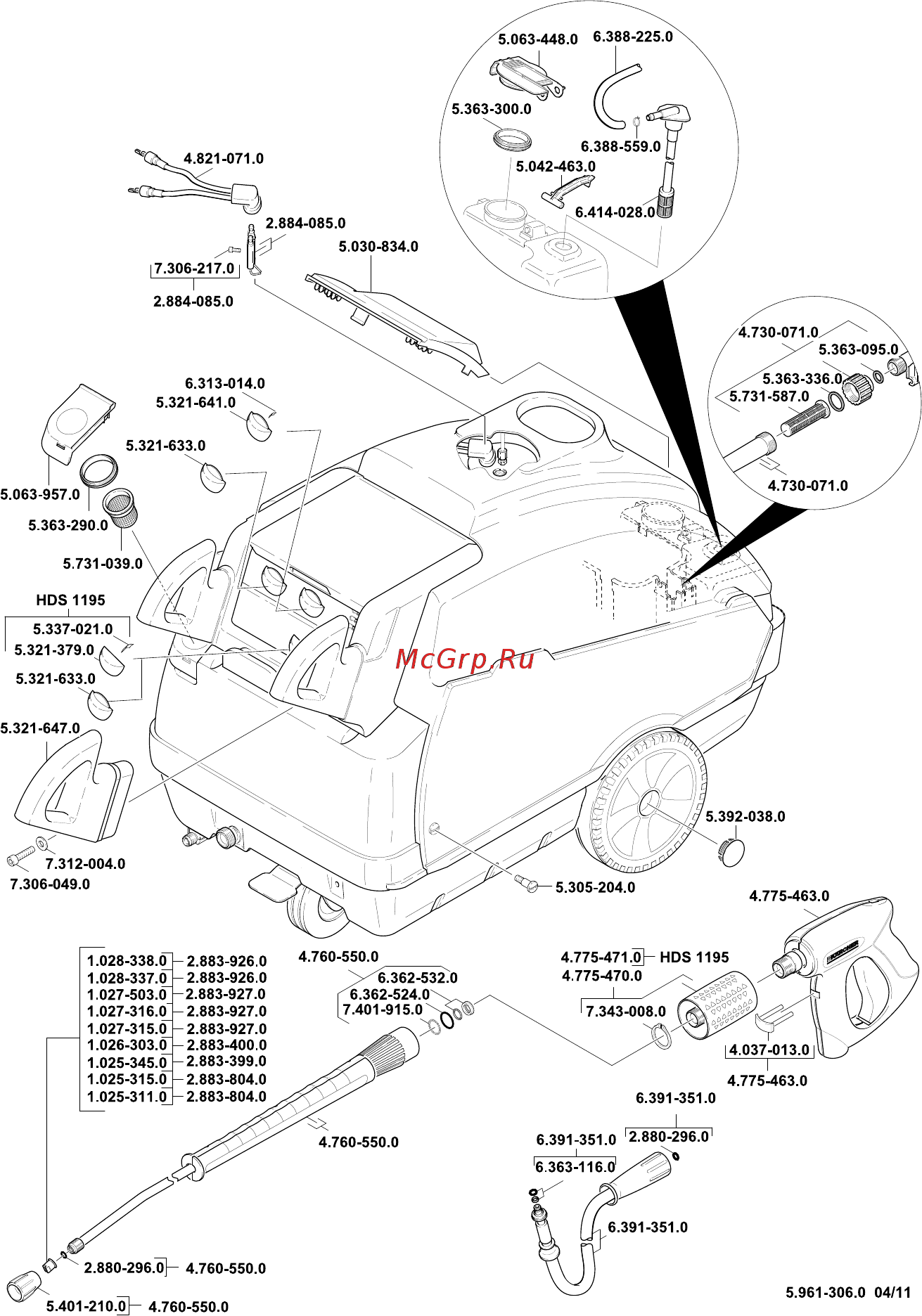 Karcher HDS 1195-4 S Eco Инструкция по эксплуатации онлайн [479/484] 968