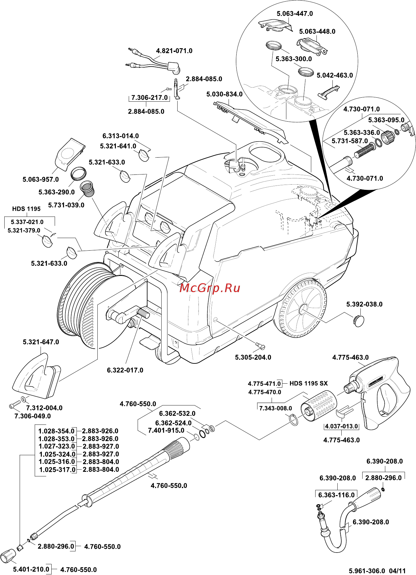 Karcher HDS 1195-4 S Eco Инструкция по эксплуатации онлайн [480/484] 968